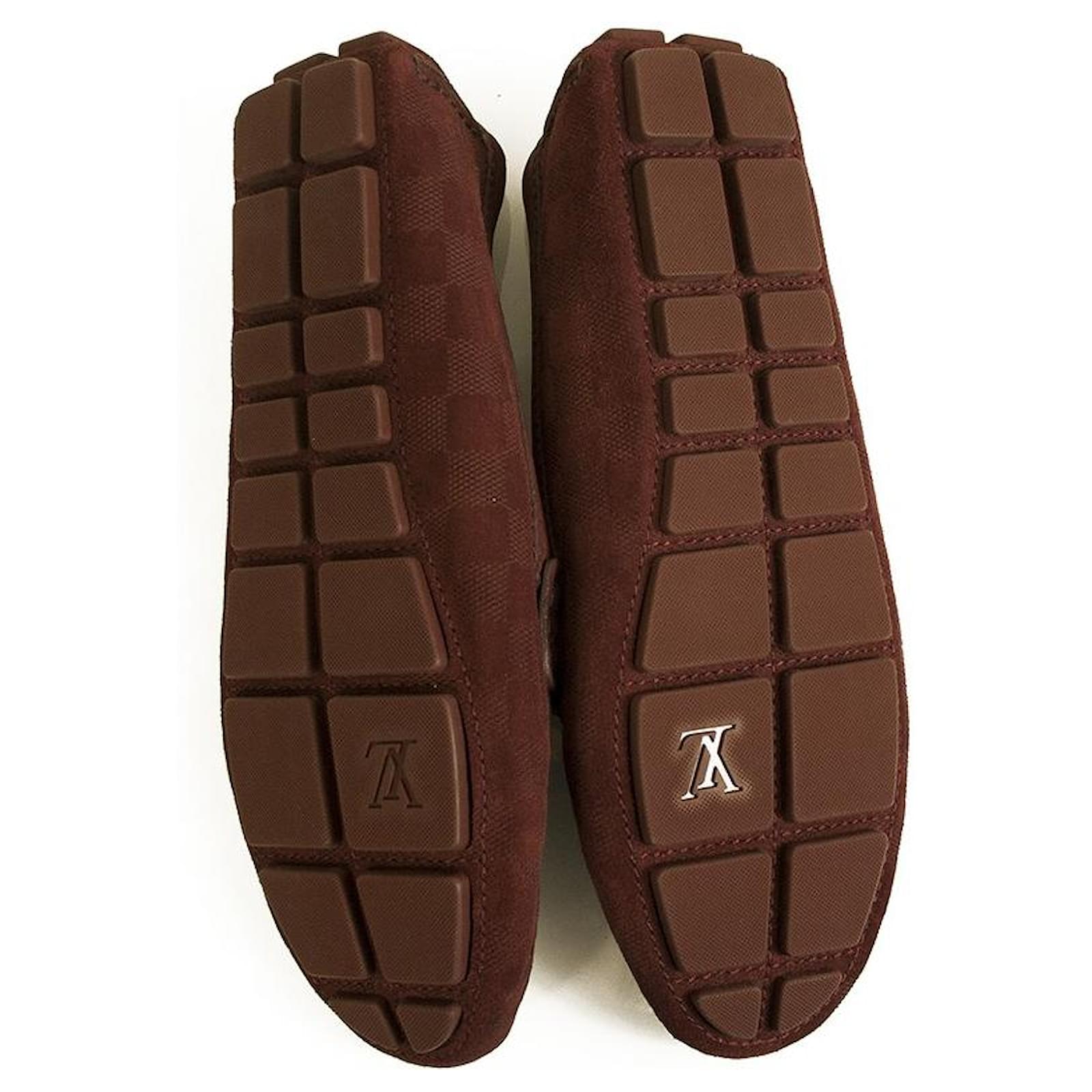 Louis Vuitton Men's Burgundy Leather Oxfords Rubber Sole Lace Up Shoes size  8 Dark red ref.873598 - Joli Closet