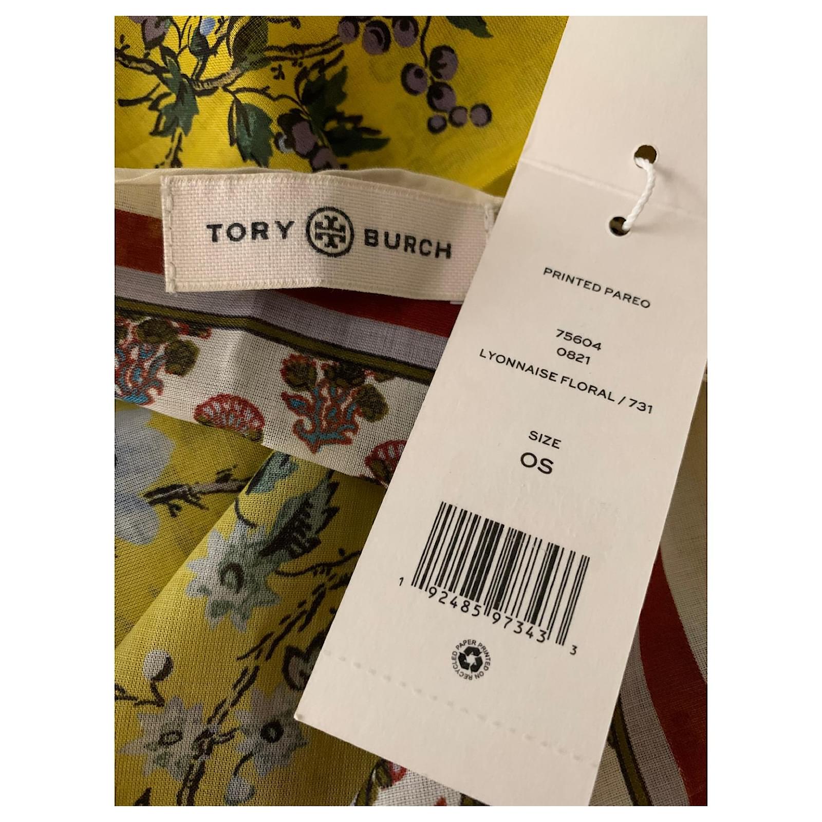 Tory Burch Printed cotton voile pareo Multiple colors  - Joli  Closet