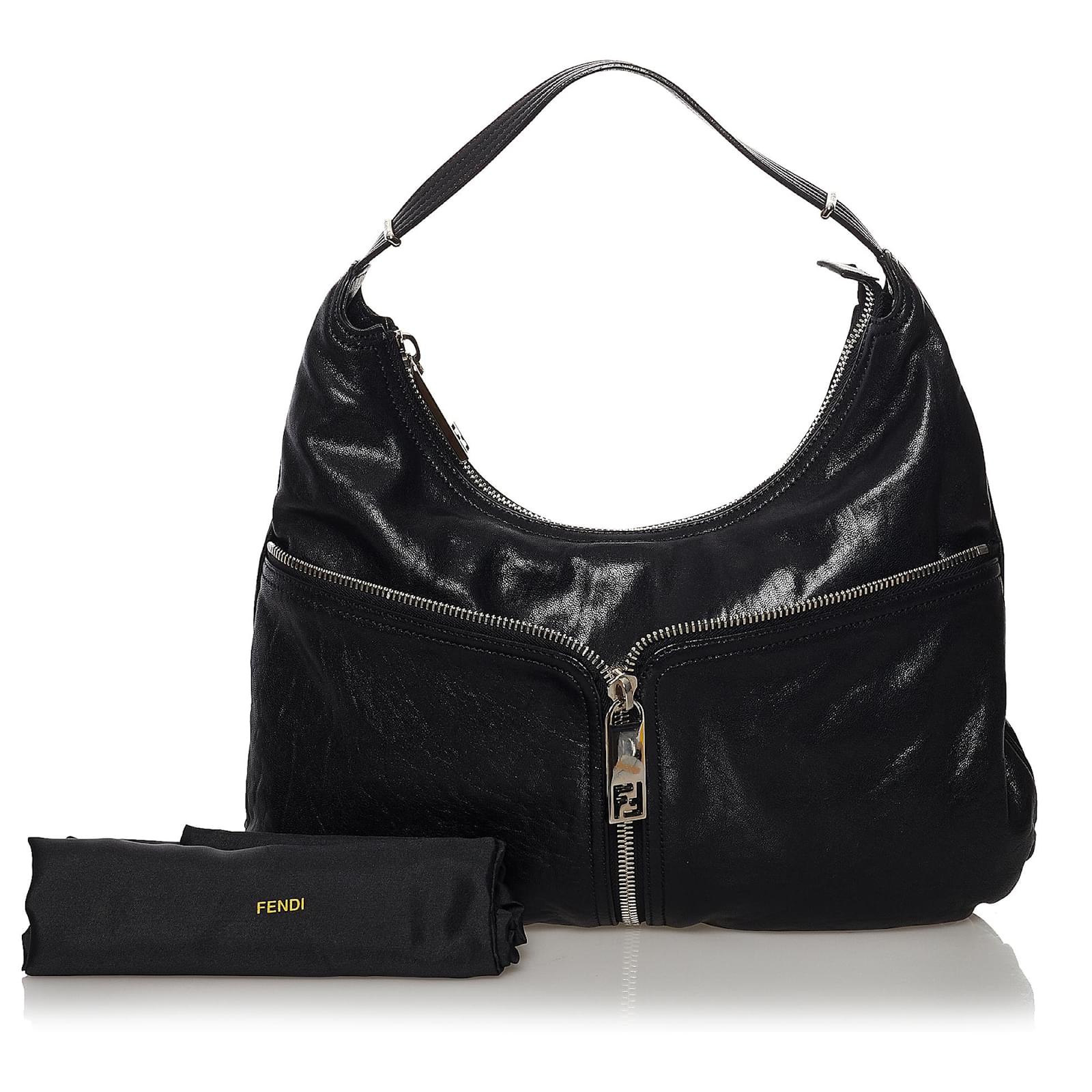 ショルダーバッグ・ポシェット FENDI Crossbody Bags Women Leather Black Fendi - Black Leather Camera Crossbody Bag | Mitchell Stores