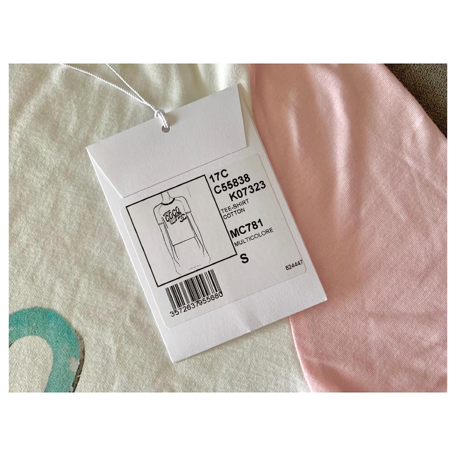 New Chanel Coco Cuba t-shirt Pink Cotton ref.559420 - Joli