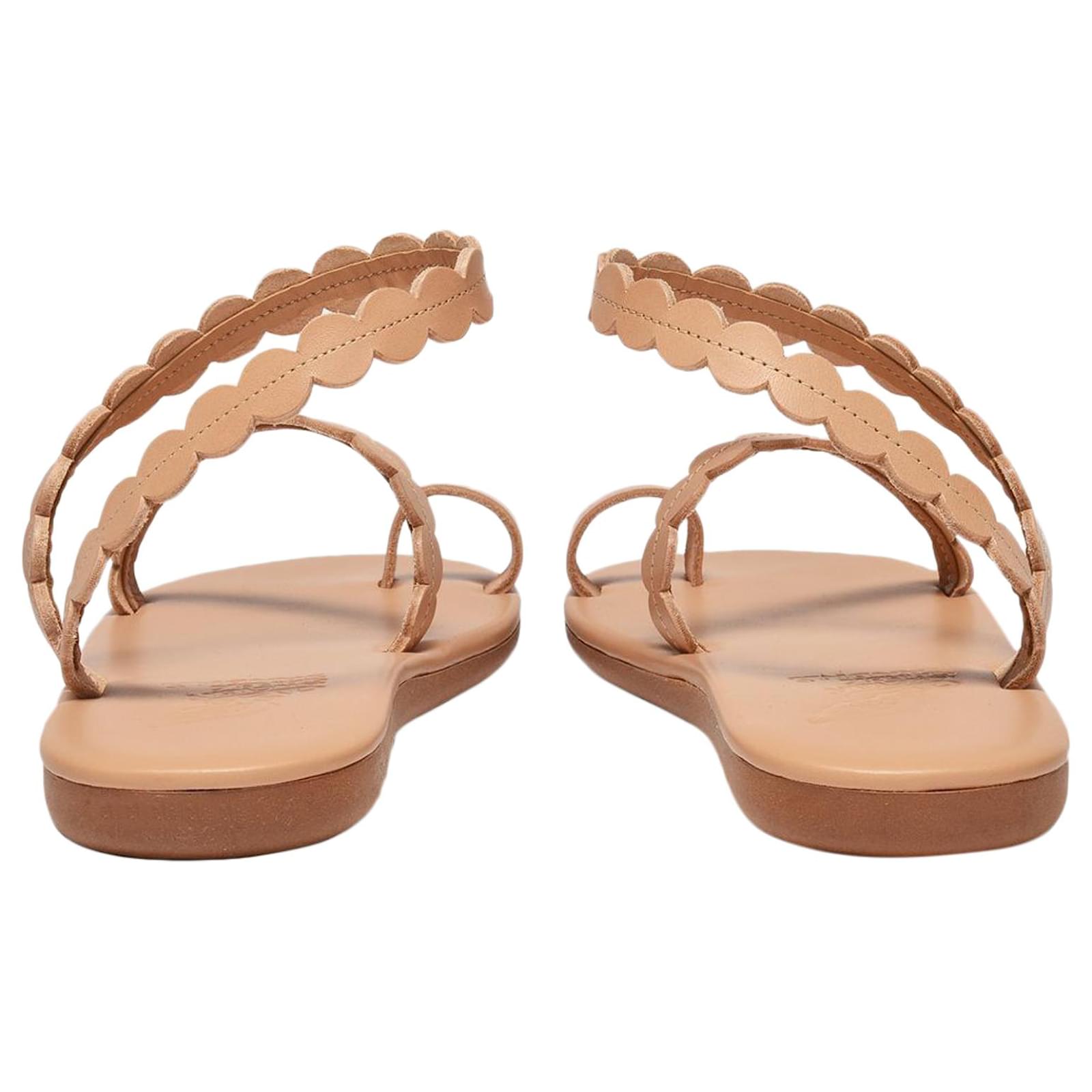 Ancient Greek Sandals Aura Sandals in Beige Leather ref.559613