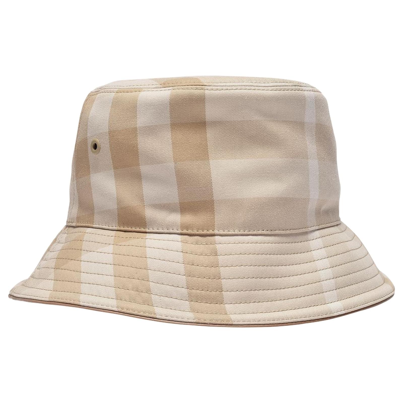 Burberry Bucket Hat in Beige Canvas Cloth ref.559654 - Joli Closet