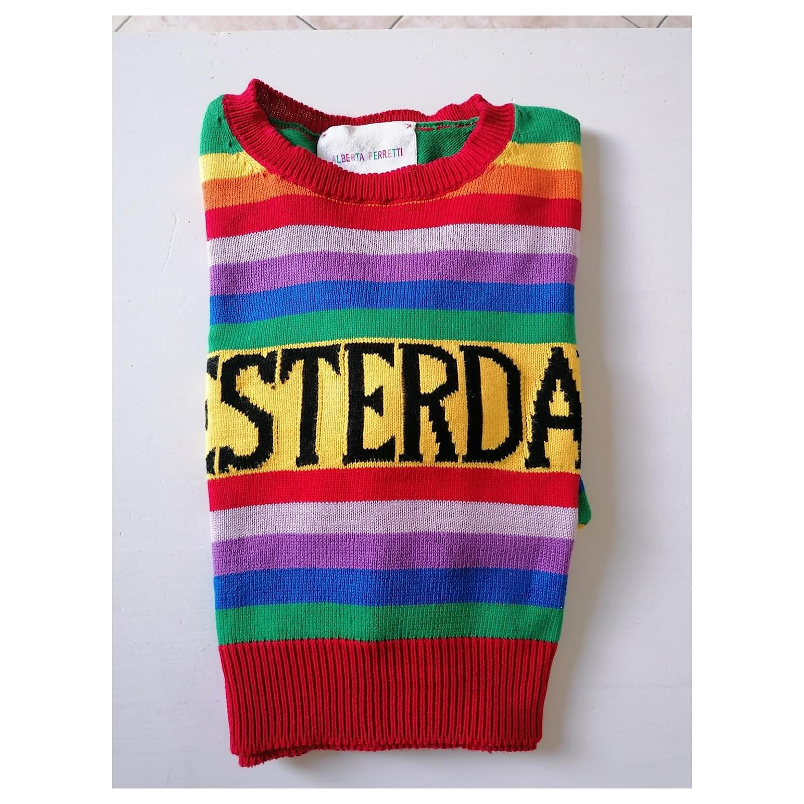 Alberta Ferretti Rainbow week Multiple colors Cotton