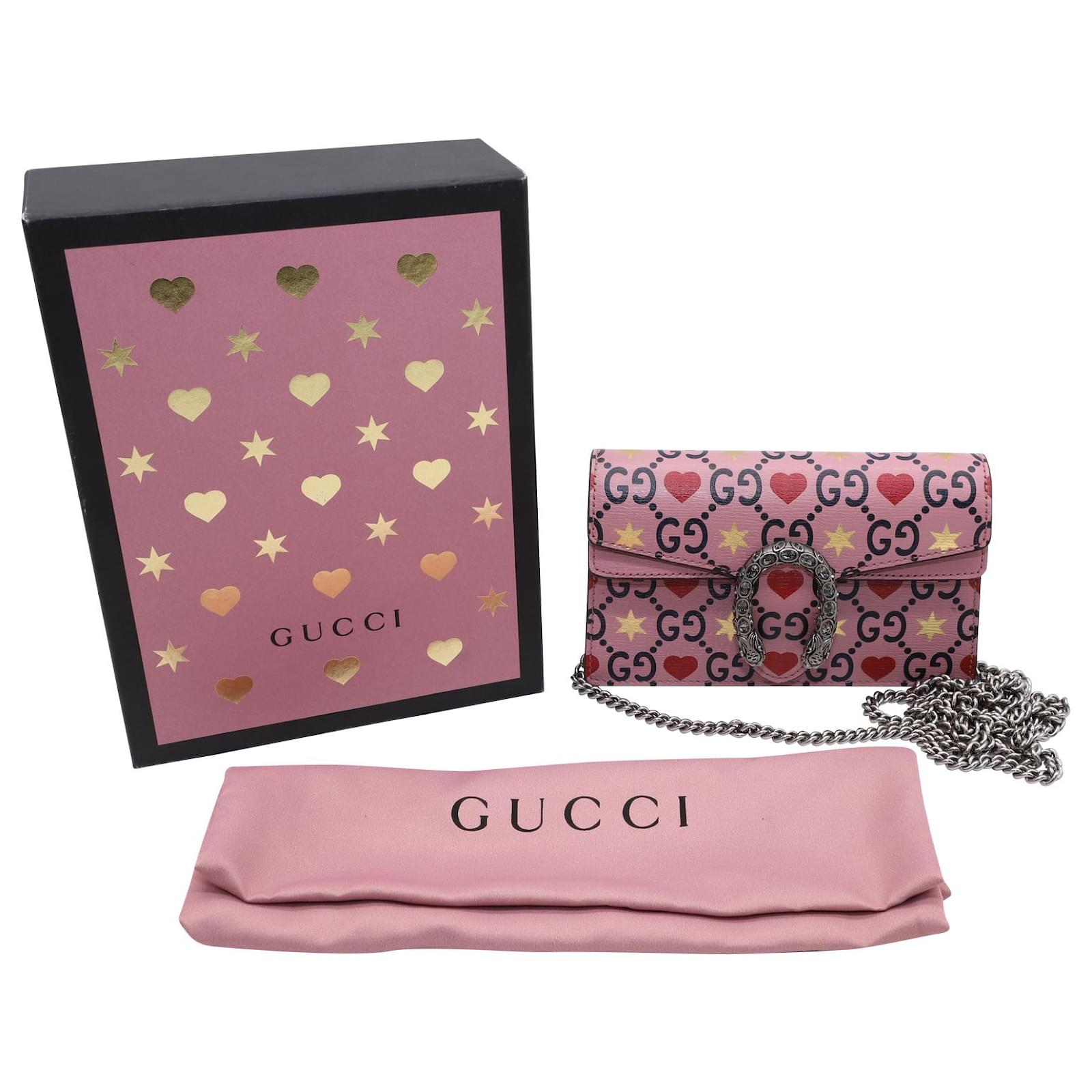 Gucci Dionysus Valentine Pink Hearts Calfskin Shoulder Bag – Queen