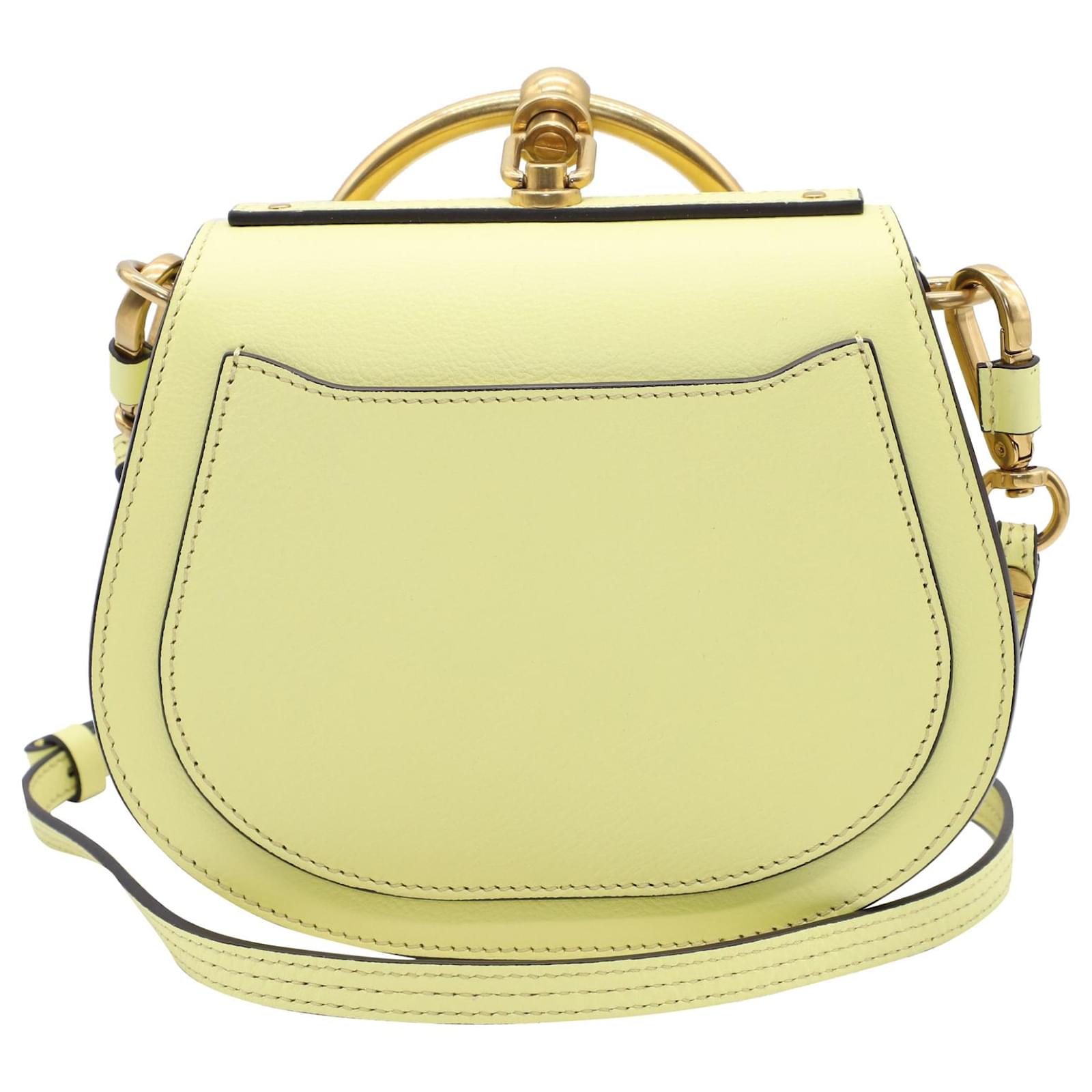 Yellow Color Handbags Chloe Mini Nile Braclet Chloe Bracelet Bag