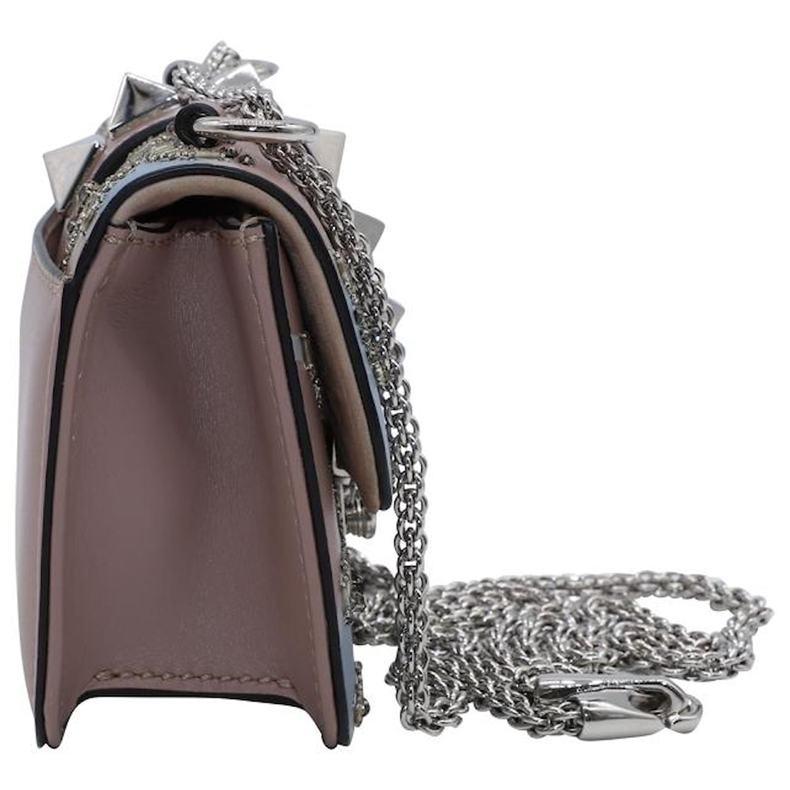 Valentino Garavani Glam Lock Rockstud Handbag in Pastel Pink Leather  ref.560914 - Joli Closet