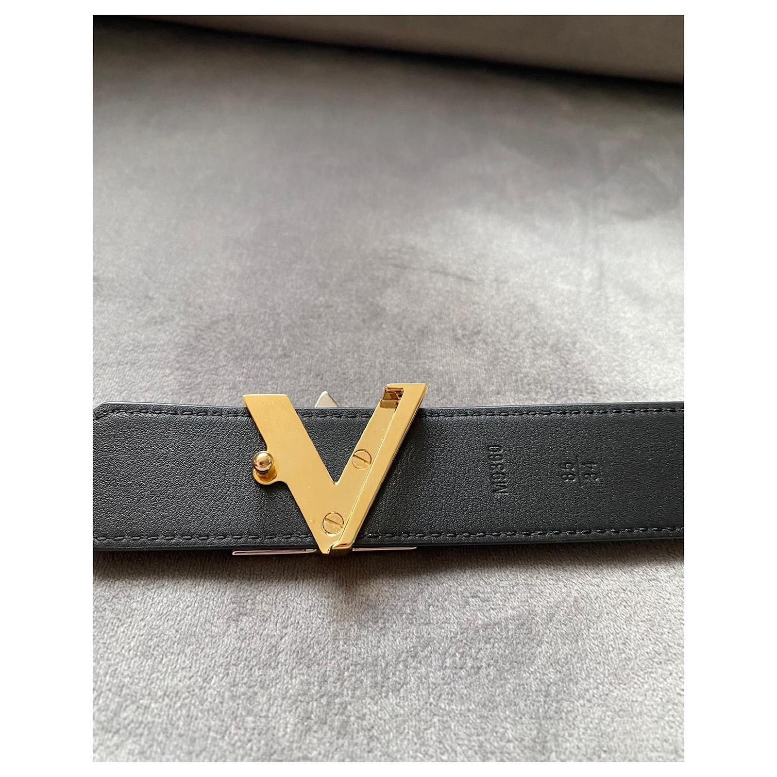 Louis Vuitton Twist leather belt Black ref.288435 - Joli Closet