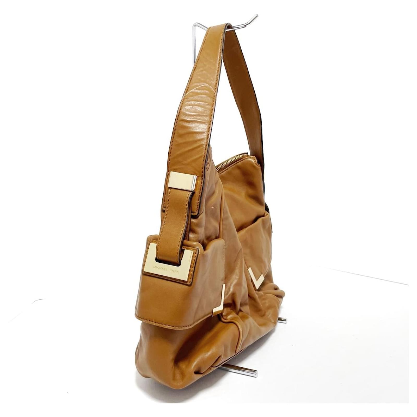 Michael Kors Beverly Brown Leather  - Joli Closet