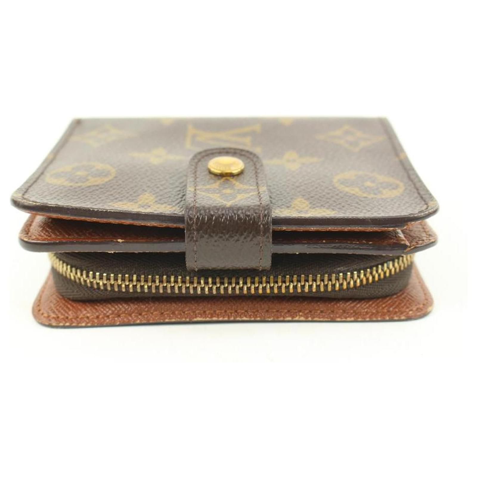 Louis Vuitton Monogram Snap Compact Zippy Wallet 347lvs520W, Women's, Size: 5.5