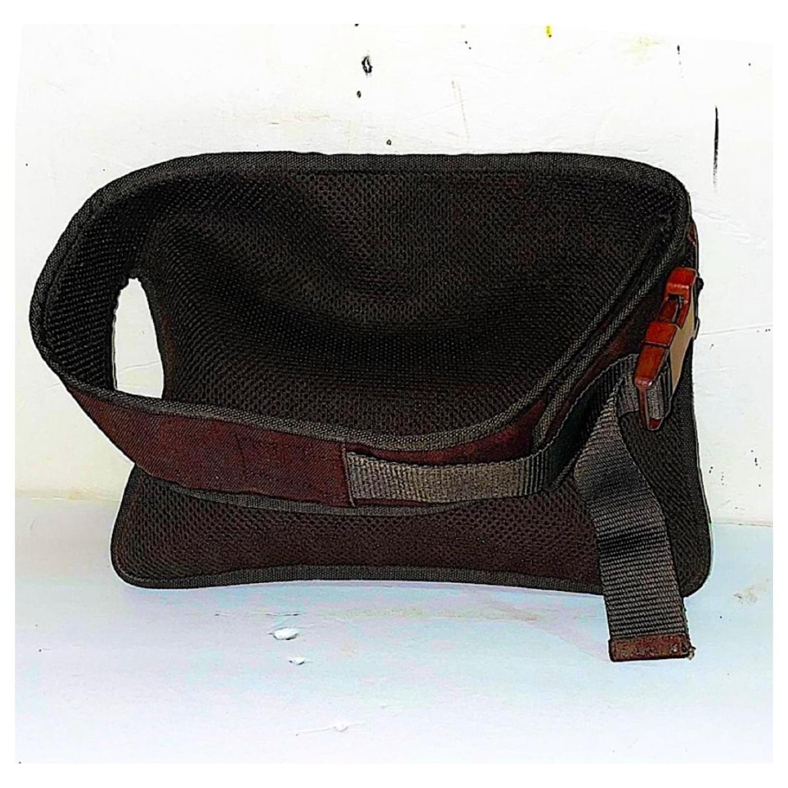 Miu Miu 1999 F/W waist belt bag in suede and mesh