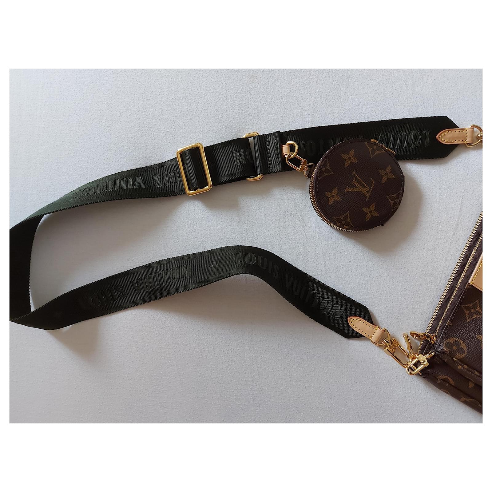 2022 Louis Vuitton Felicie Strap & Go Khaki Green Bandouliere