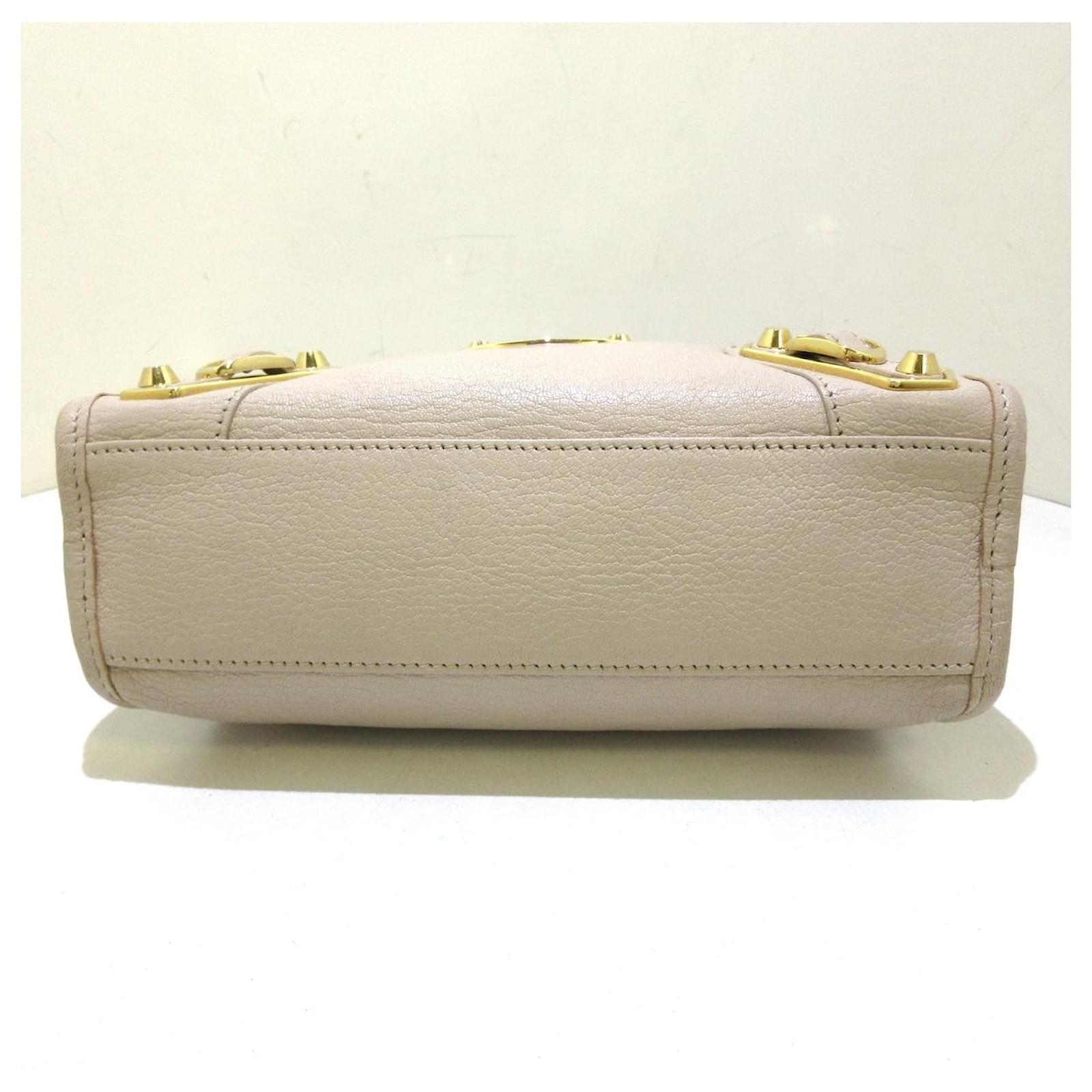 balenciaga city mini beige