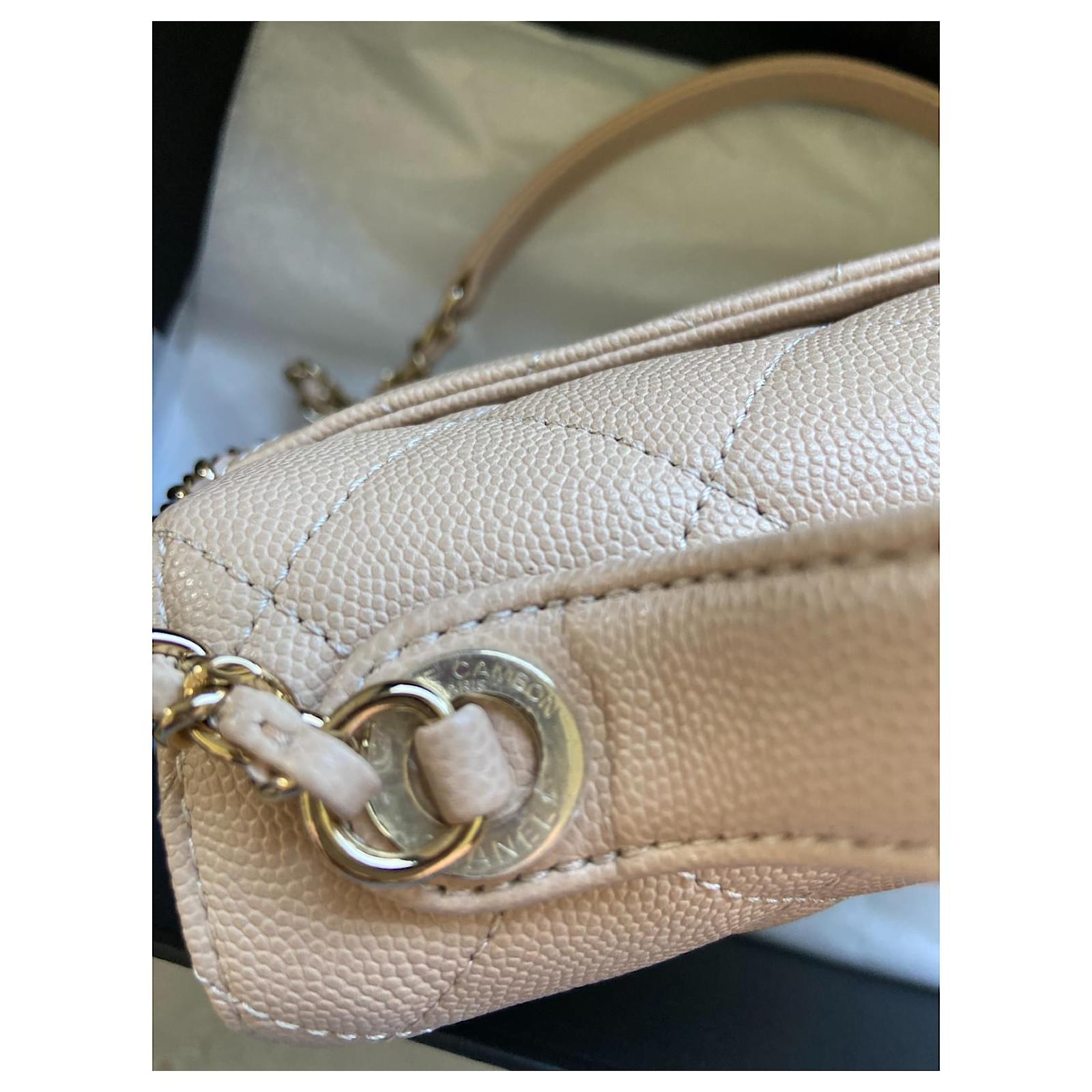 Chanel business affinity bag Beige Leather ref.474068 - Joli Closet
