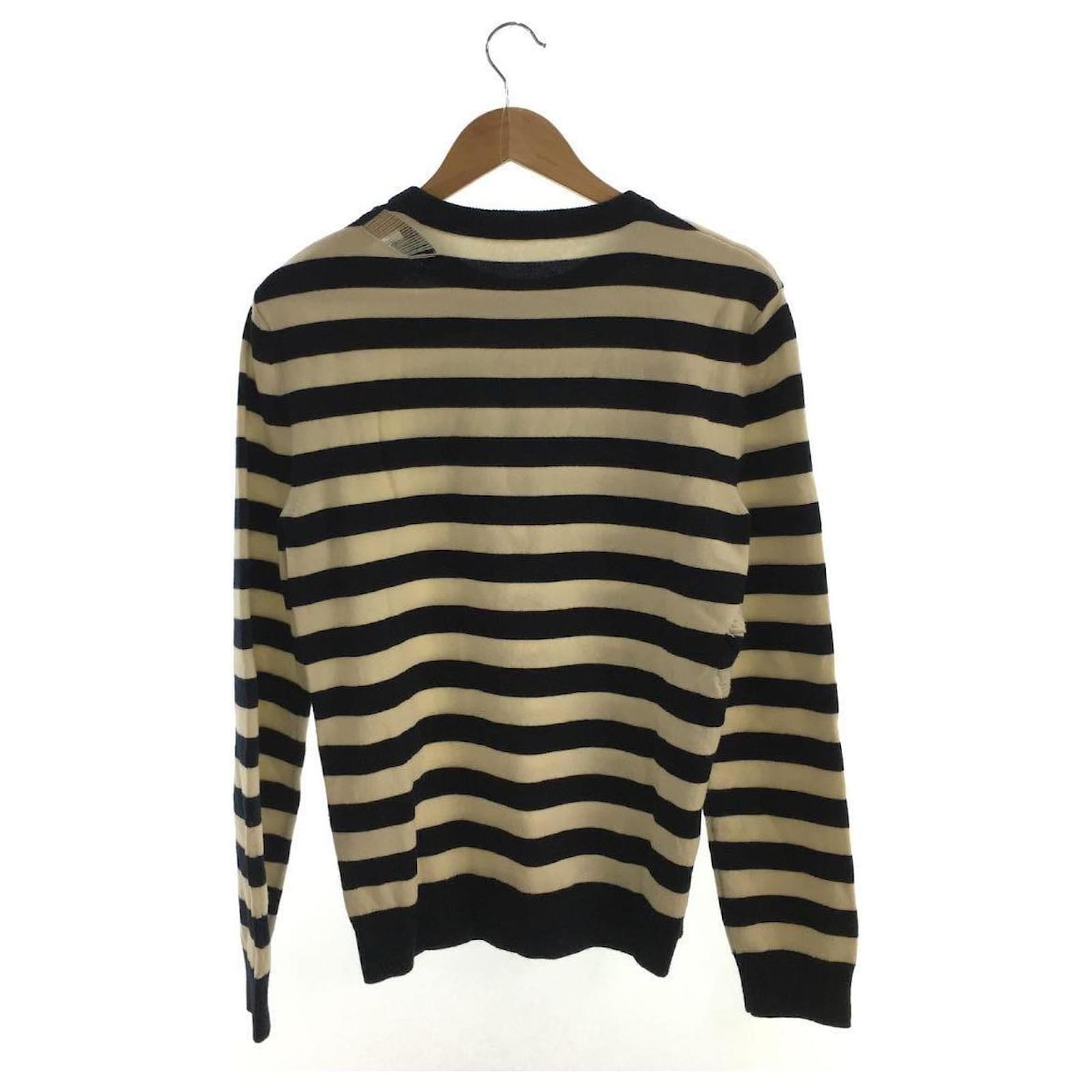 SAINT LAURENT Sweater (thick) / S / wool / border Cream ref.561874