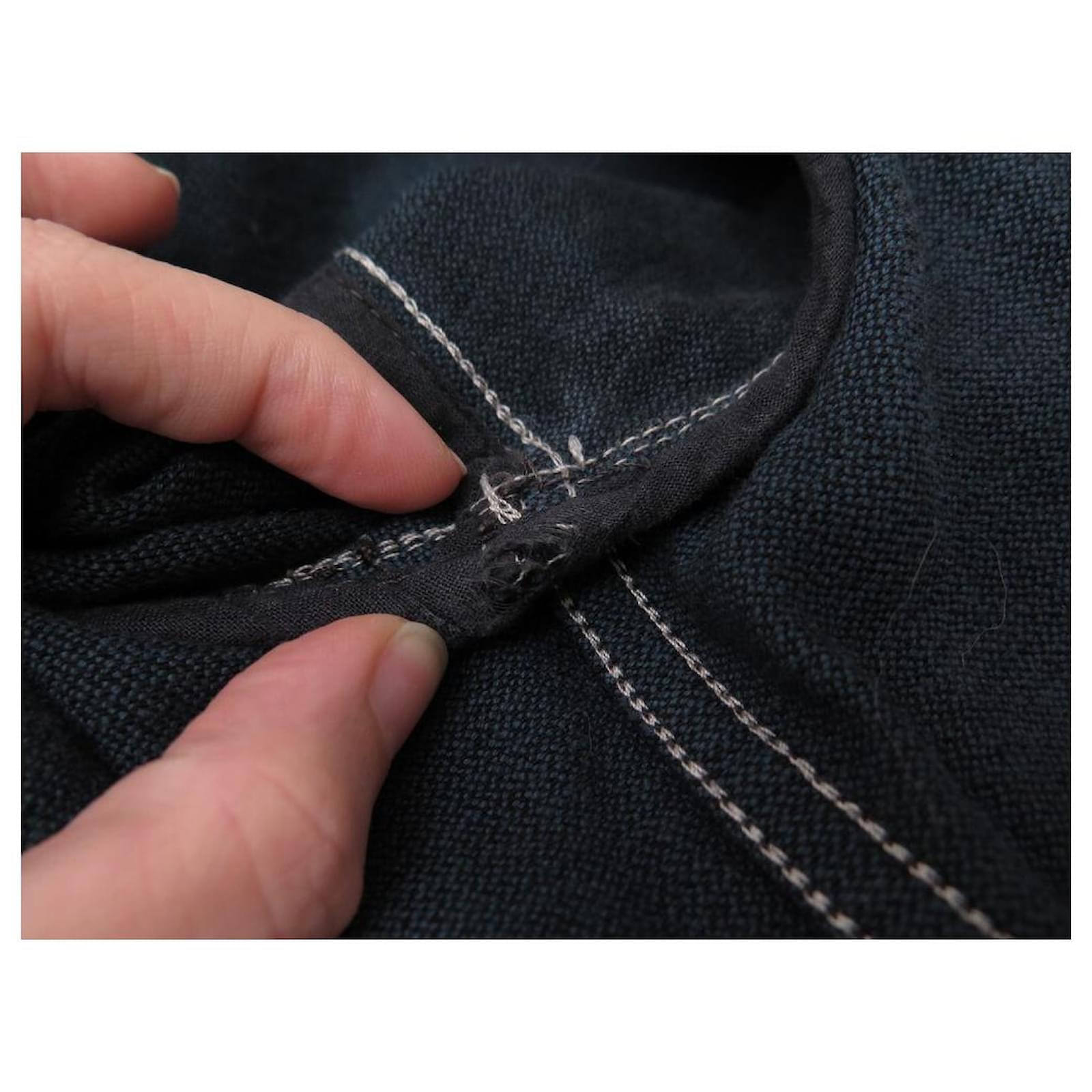 Louis Vuitton jacket 56 XL BLACK COTTON JEAN DENIM JACKET JACKET VEST  ref.562202 - Joli Closet