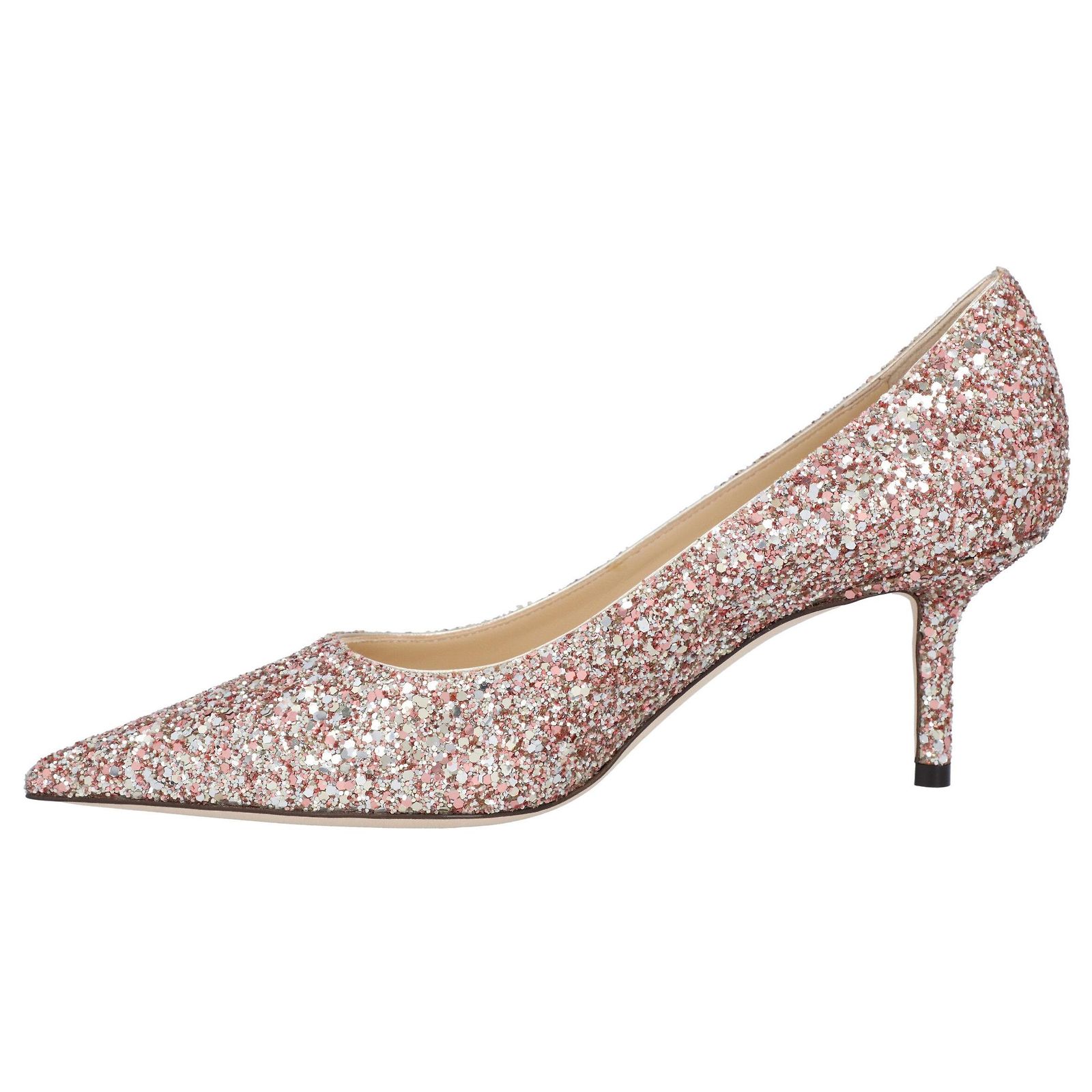 Escarpins Manolo Blahnik Tayler Rose Or Métallisé – Pointes Fines, Talons Hauts, Taille 40.5