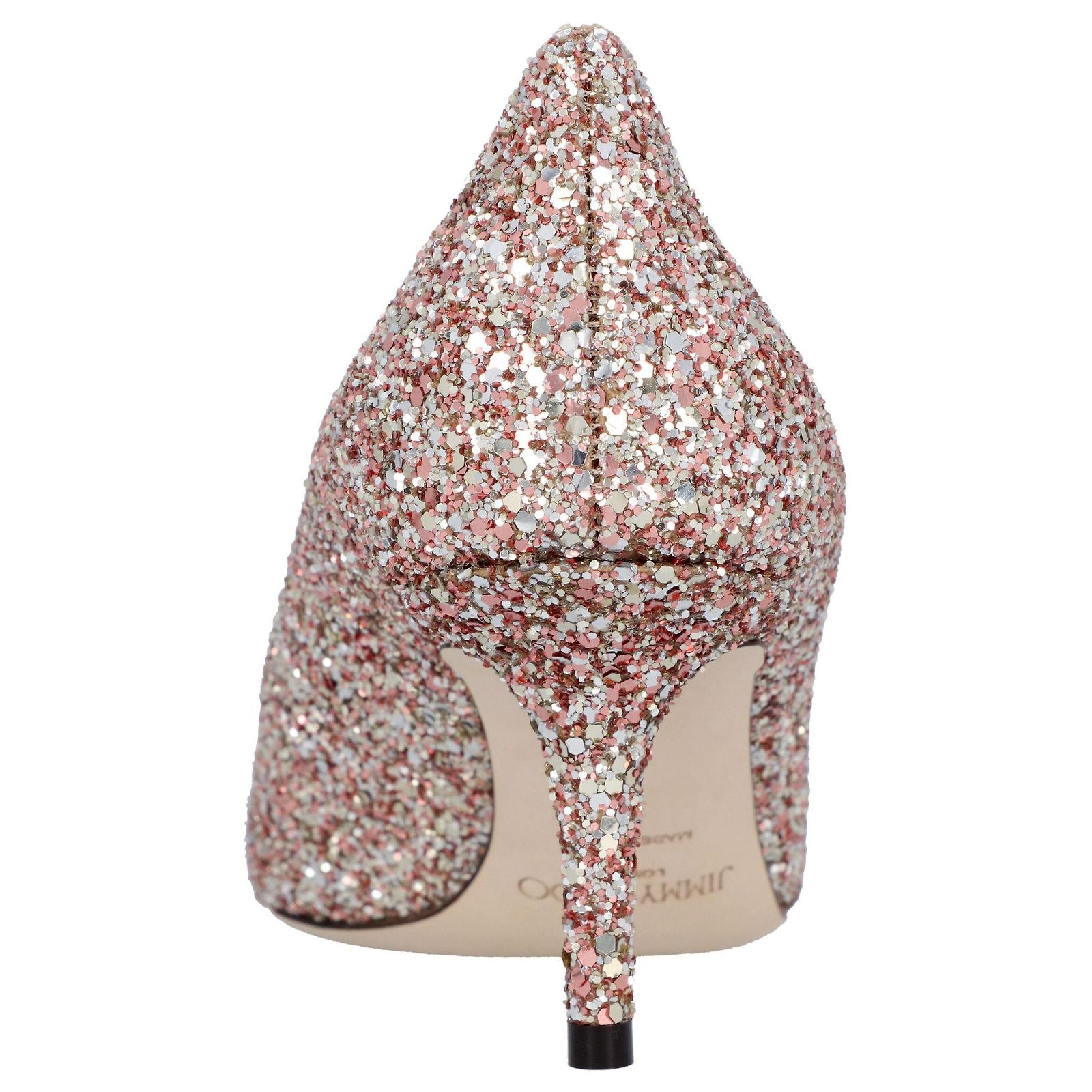 Escarpin Talon Aiguille Rose Paillettes Taille 40 - Neuf Avec Emballage