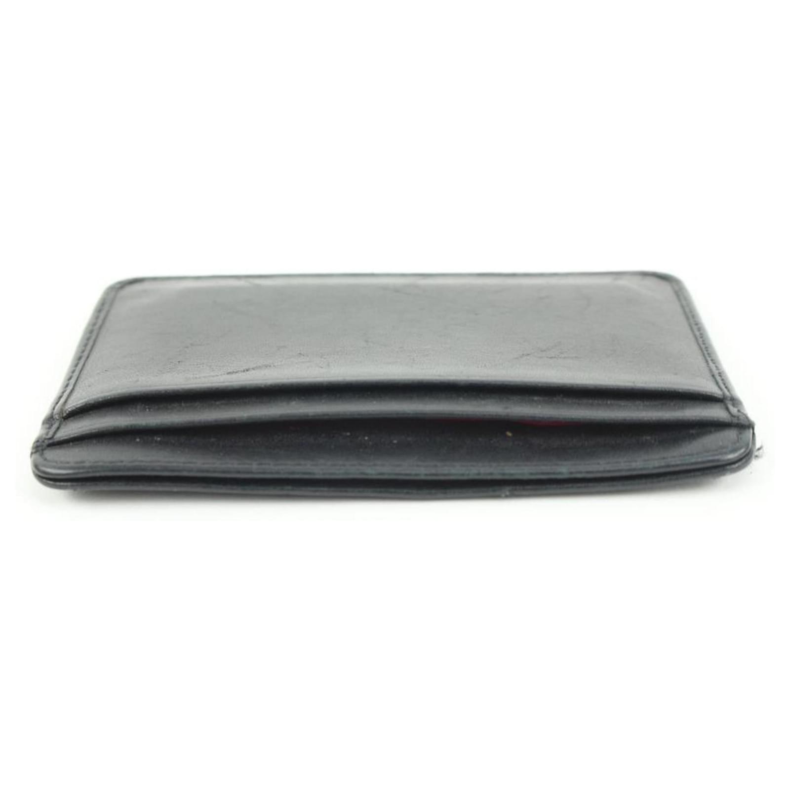 Chanel Black Quilted Lambskin Cambon Card Holder Wallet Case Leather  ref.562514 - Joli Closet