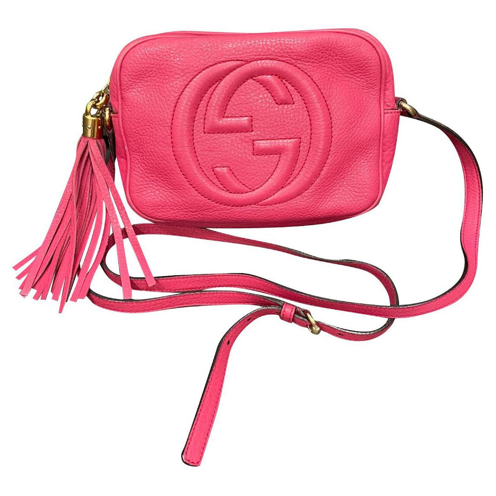 Gucci Disco Soho Pink Leather ref.562778 Joli Closet