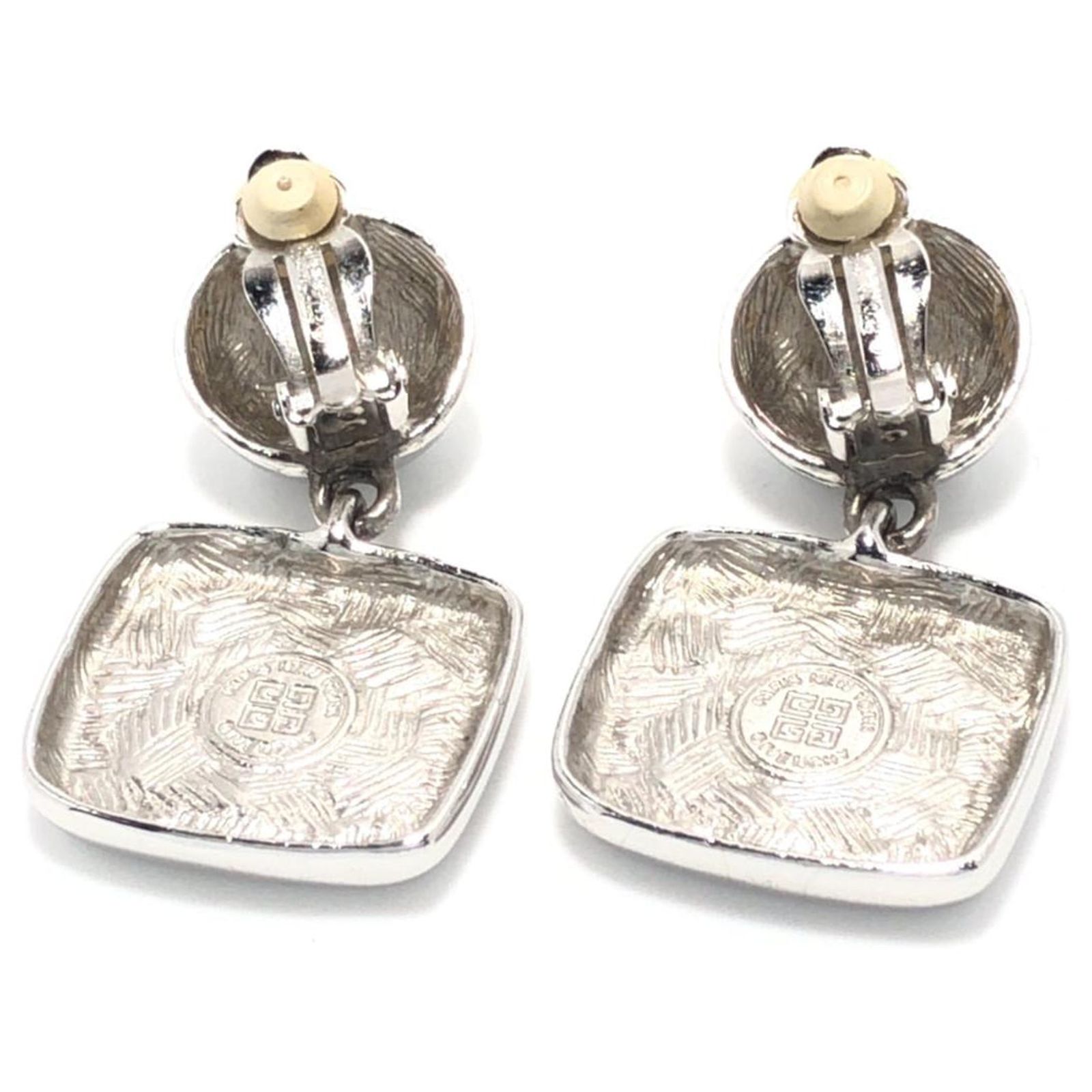 Boucles D’oreilles Métal Argenté – Référence 1243 DD, Occasion En état Parfait