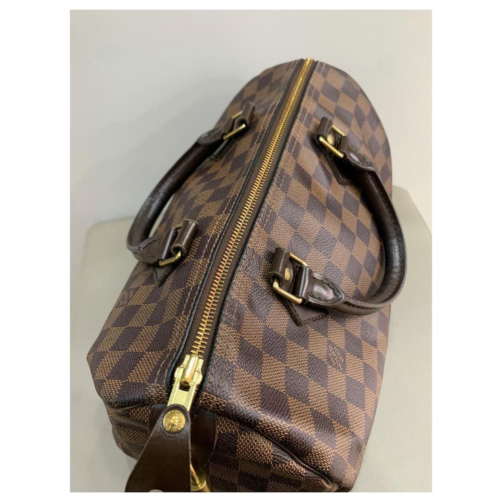 Louis Vuitton Speedy 30 damier ebene Brown Cloth Joli