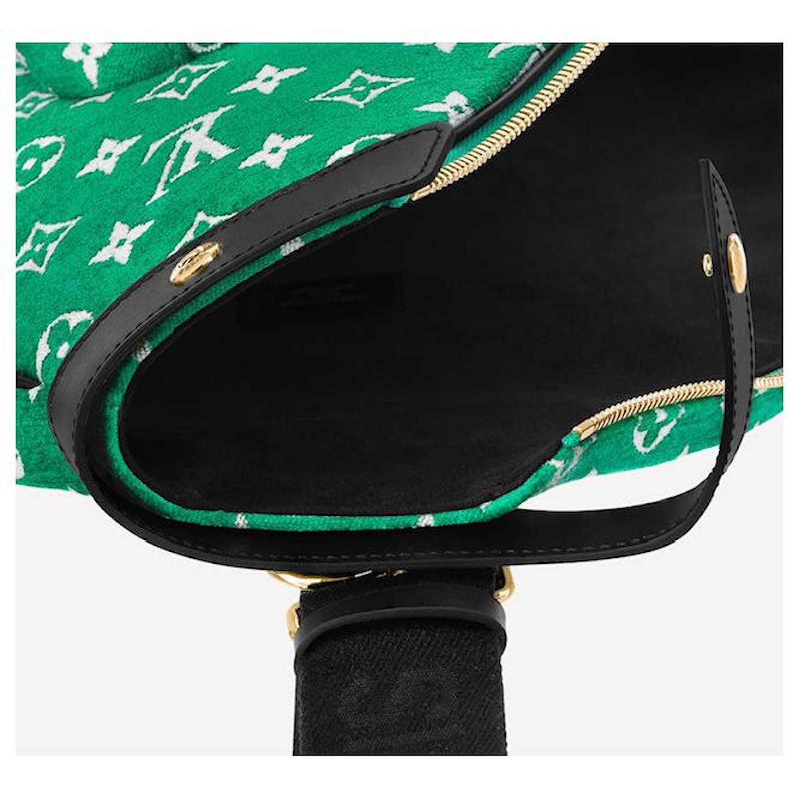 Louis Vuitton LV Velvet Tennis Racket cover Green ref.564153
