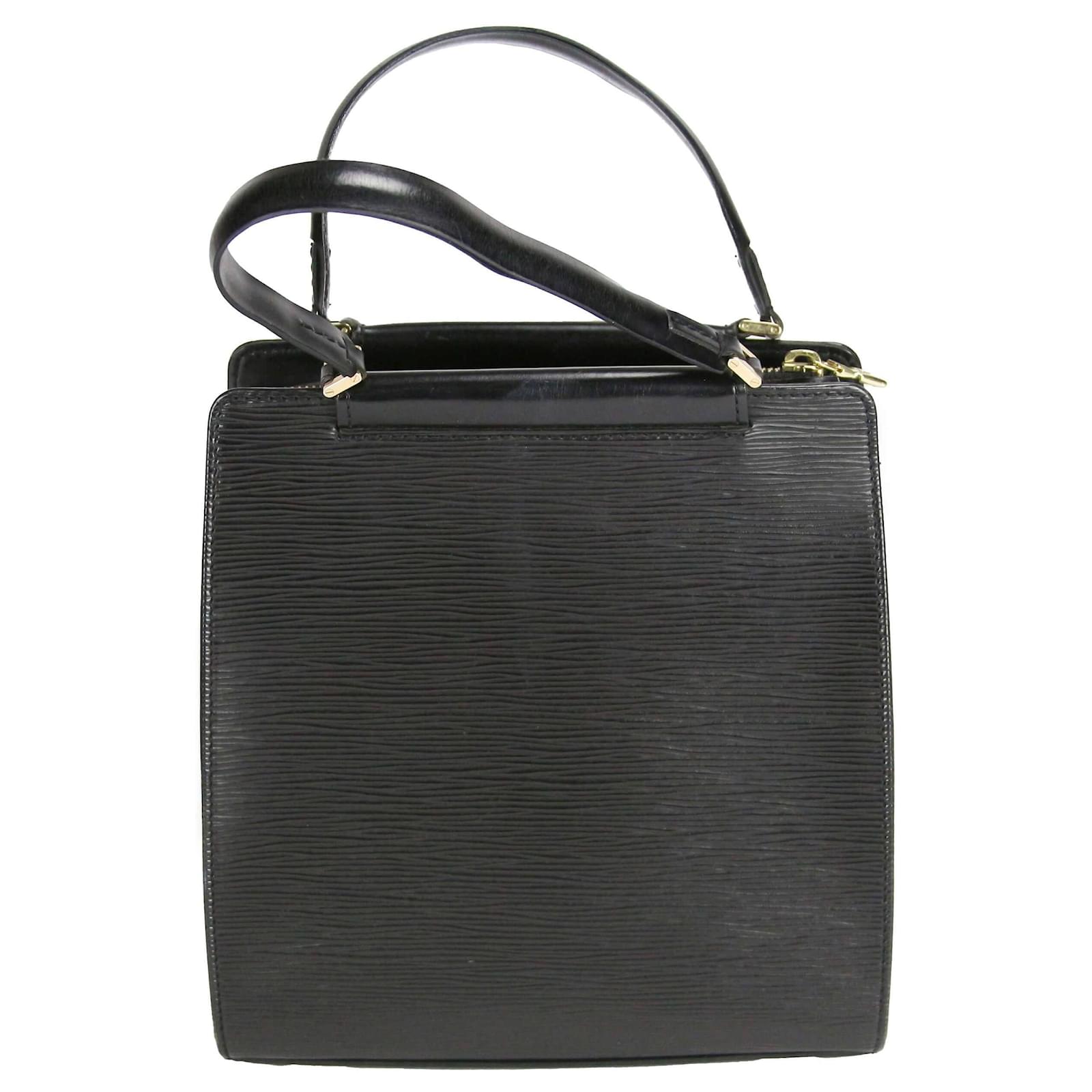 bolso de mano louis vuitton figari en cuero epi negro