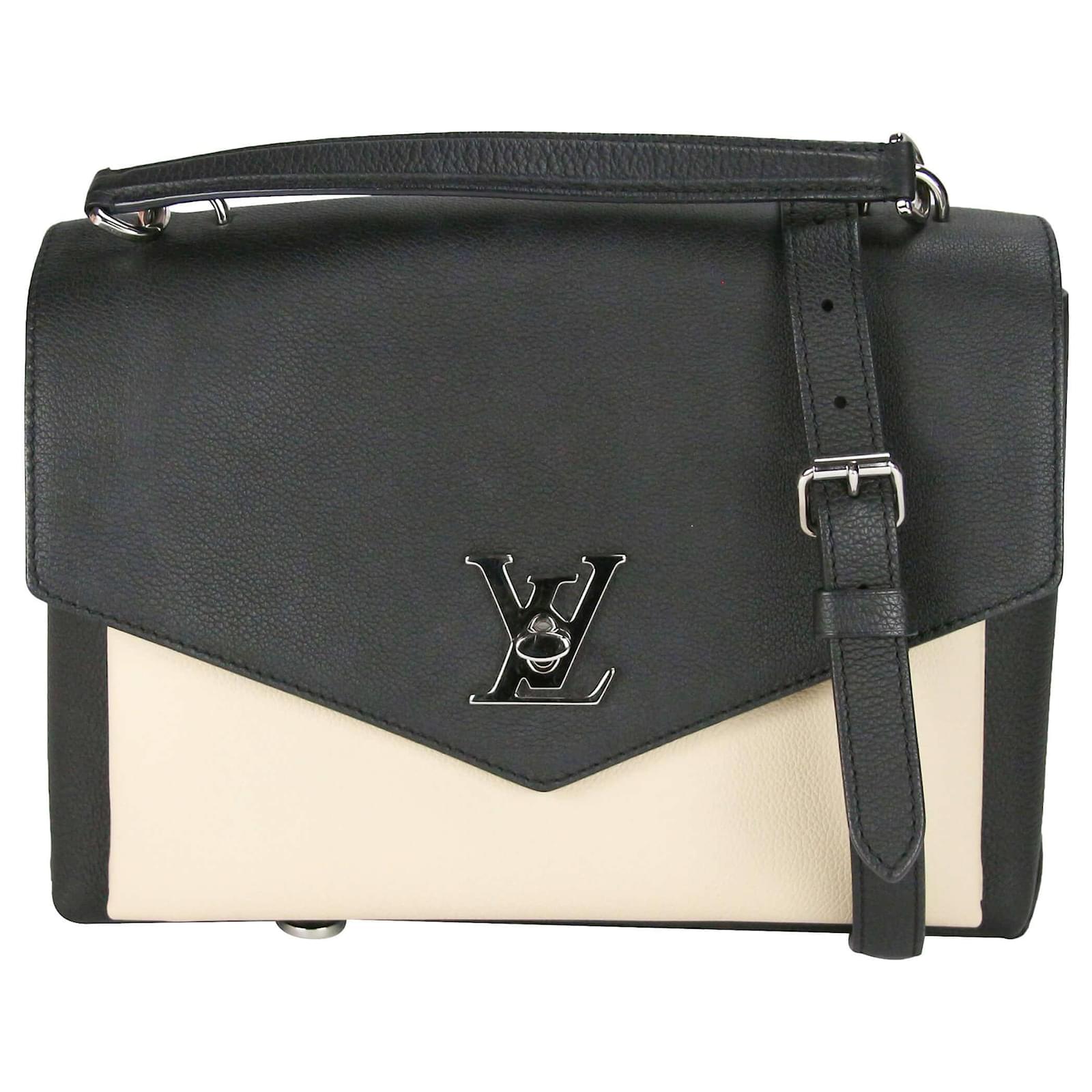 Louis Vuitton Mylockme Vanille Noir Black Leather ref.564226