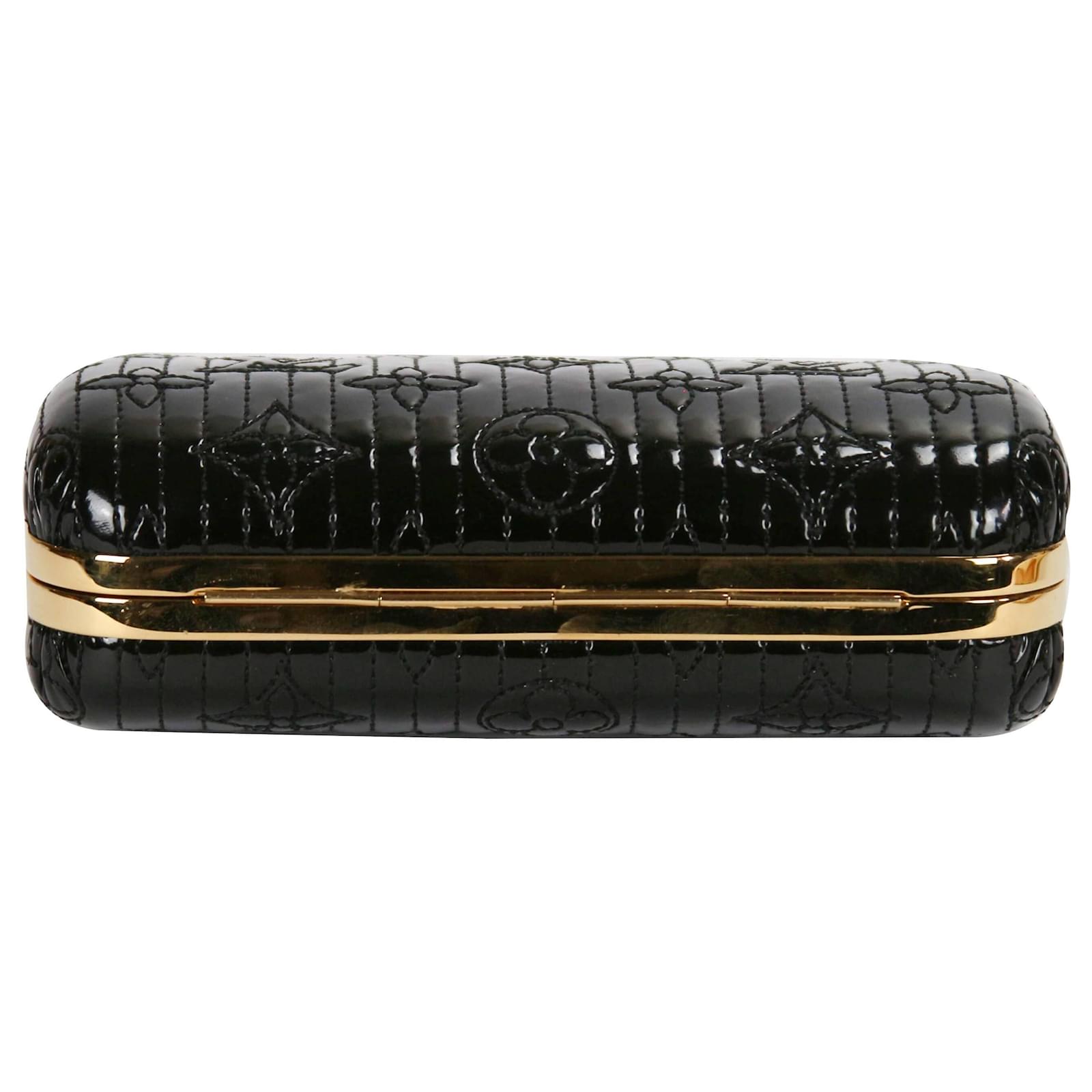 Louis Vuitton Limited Edition Minaudiere Motard Clutch Black Vernis  Monogram Leather Patent leather ref.564248 - Joli Closet