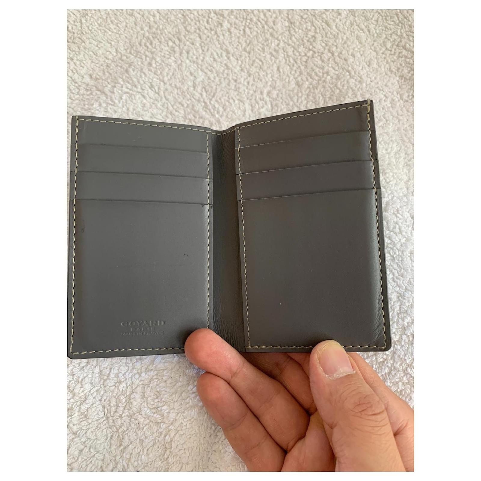 2023 New Goyard Saint-Pierre Compact Card Wallet in Black