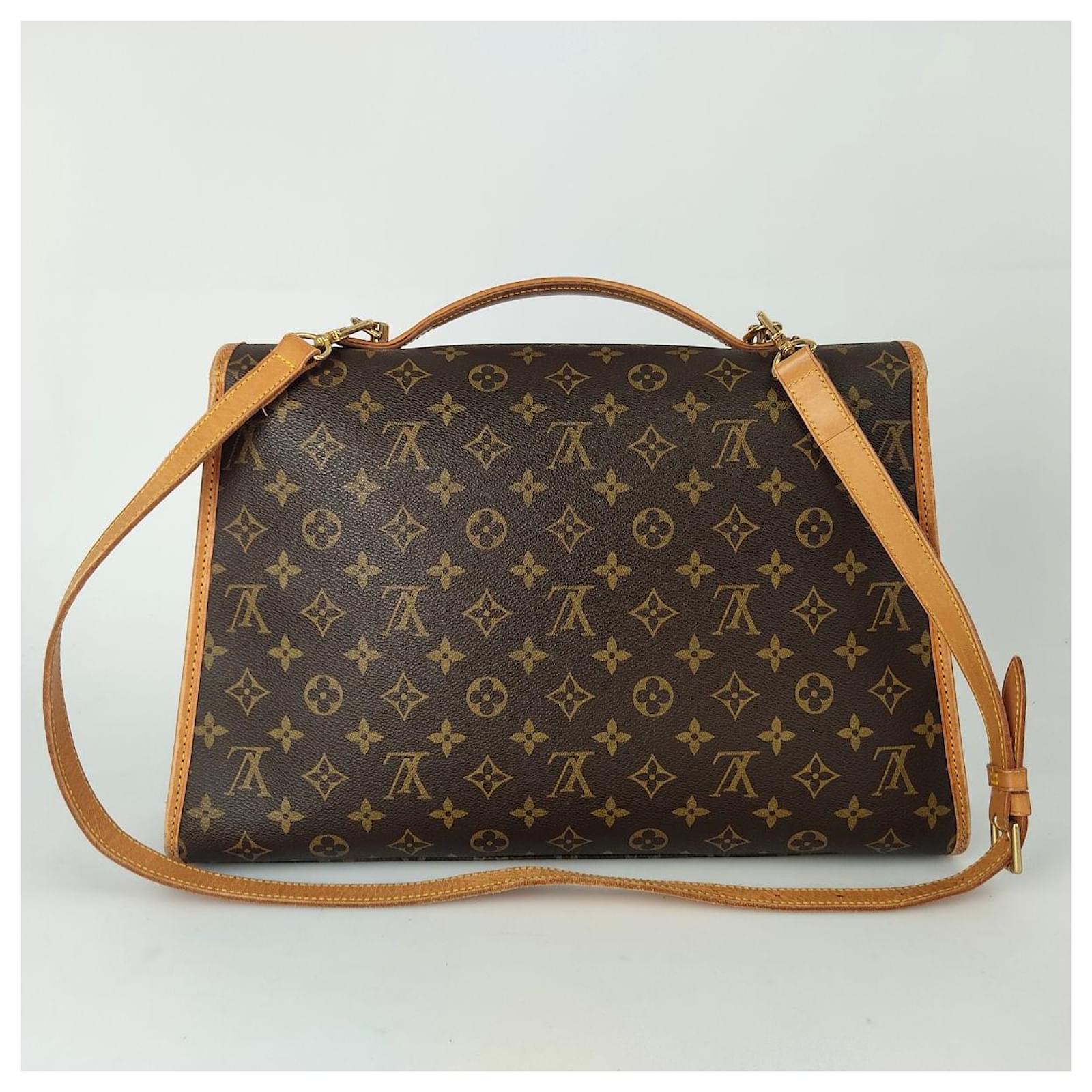 Louis Vuitton Beverly shoulder bag Brown Cloth ref.563672 - Joli