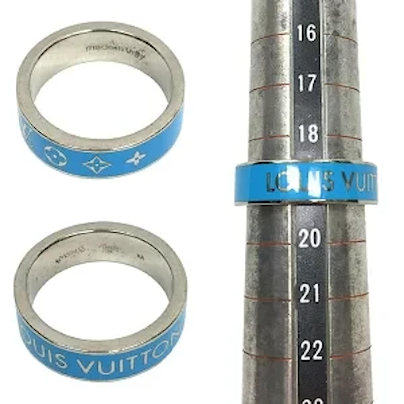 Clous ring Louis Vuitton Blue size S UK in Steel - 27681540
