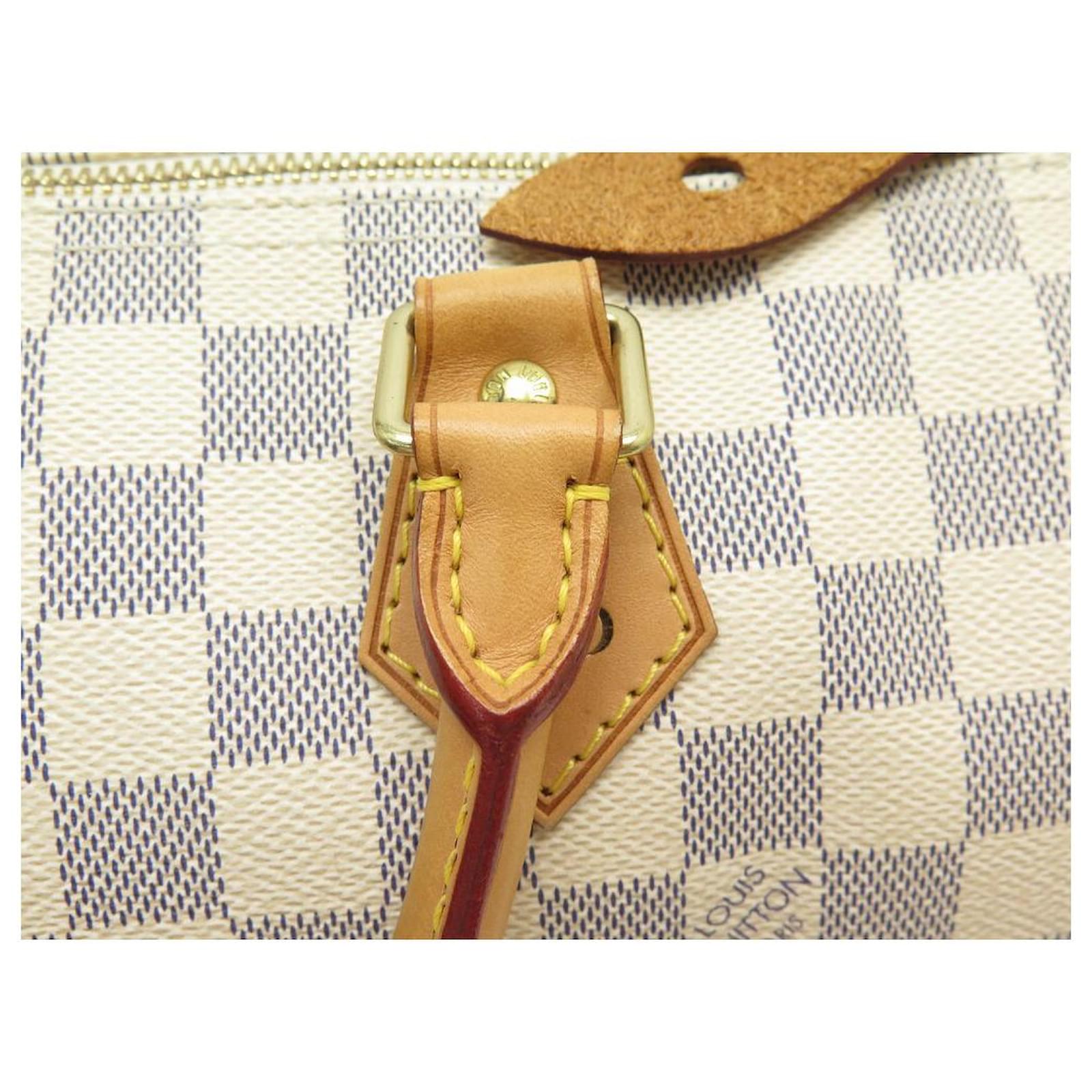 Sac Louis Vuitton speedy 30 IN DAMIER AZUR N CANVAS41370 BEIGE HAND BAG  Cloth ref.566206 - Joli Closet