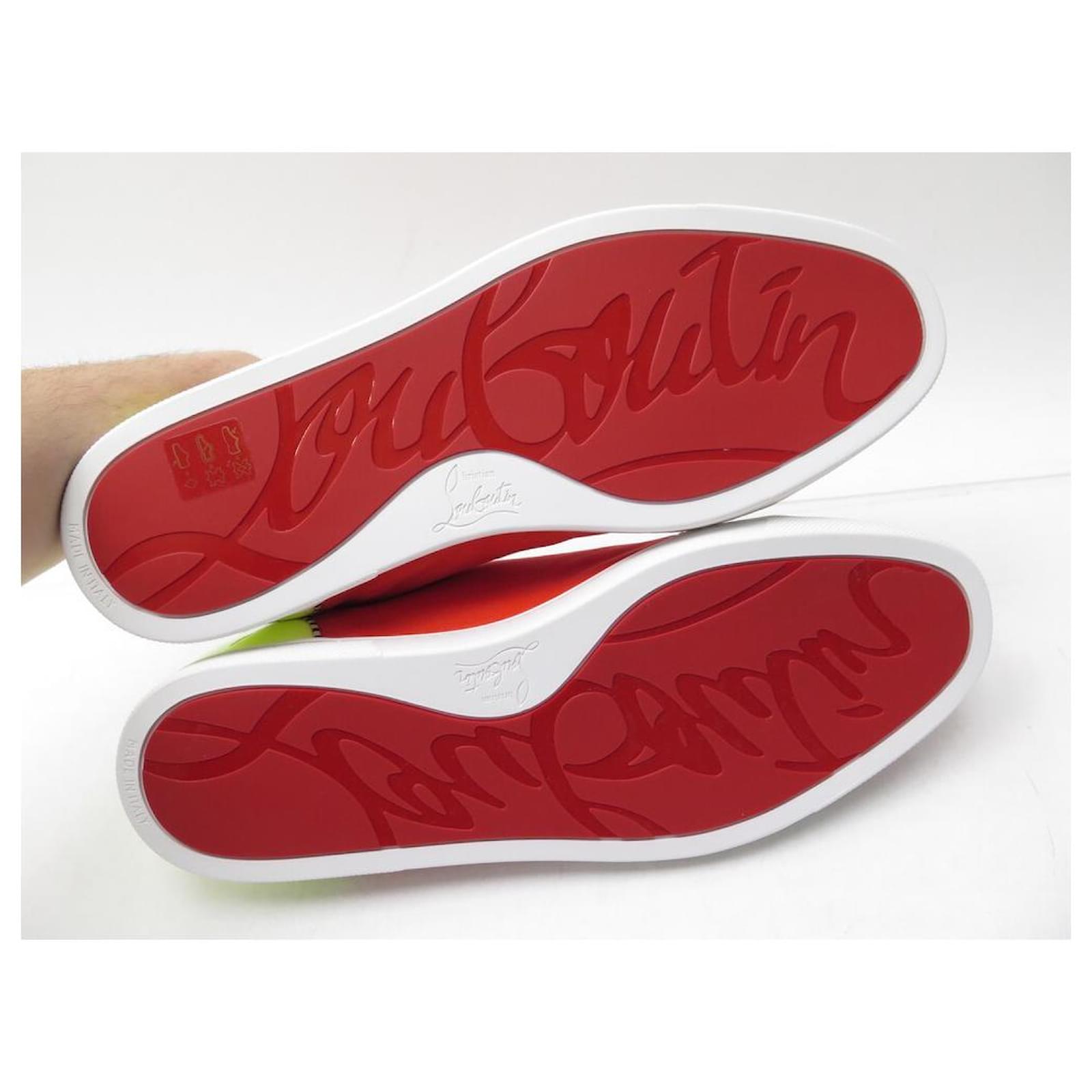 NEW CHRISTIAN LOUBOUTIN sneakers GONDOLASTRASS SHOES 43.5 NEW SNEAKERS  Multiple colors Leather ref.566309 - Joli Closet