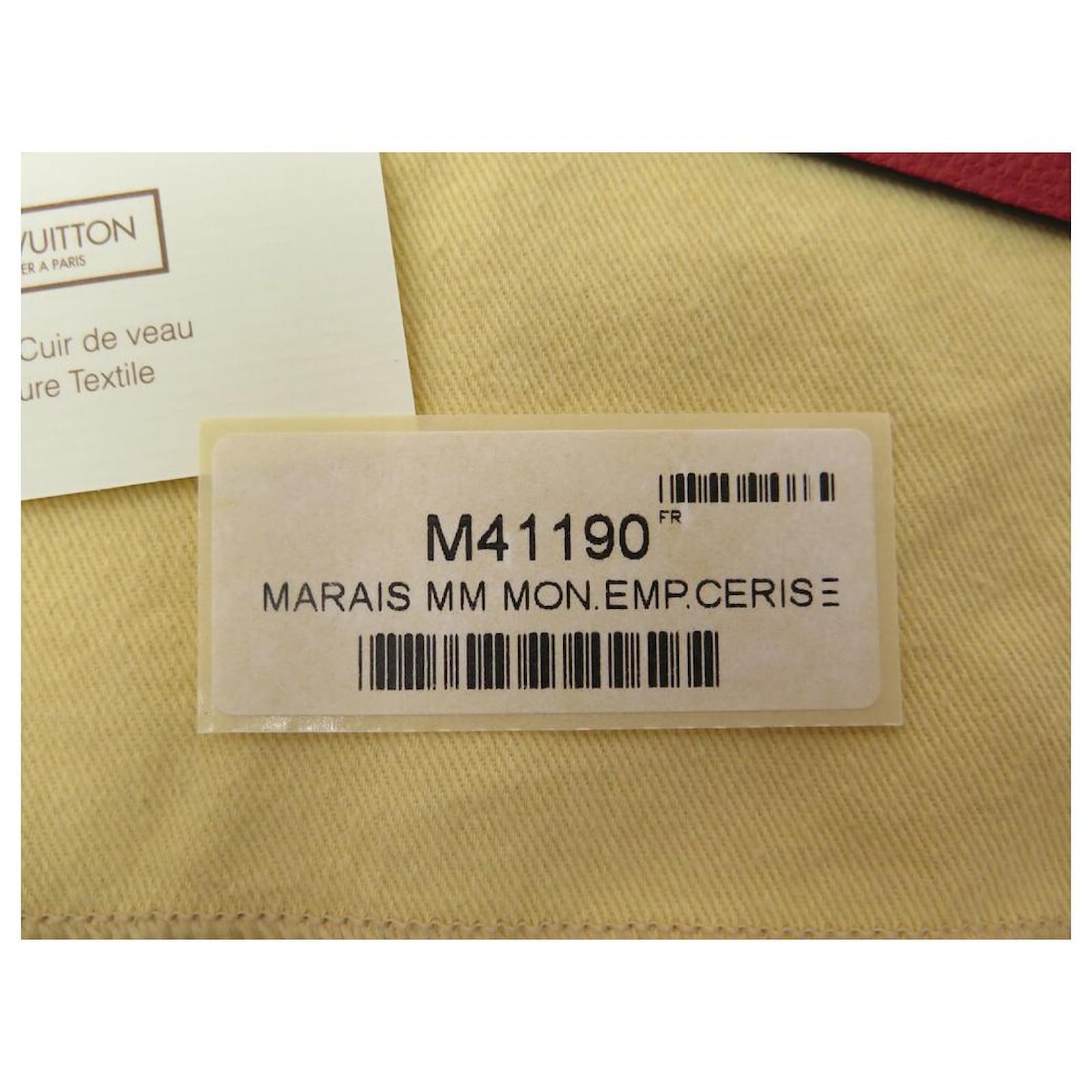 Louis Vuitton Marais MM Cerise Rot Monogram Empreinte M41190