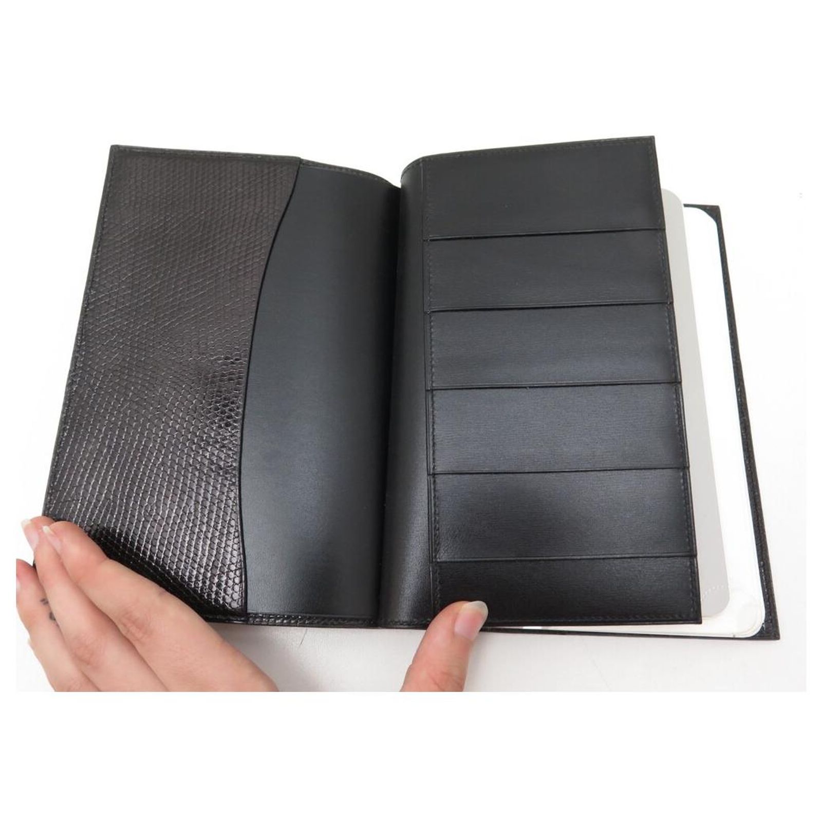 Agenda Téléphonique HERMÈS En Cuir Noir – Annuaire / Cahier – Occasion Très Bon état