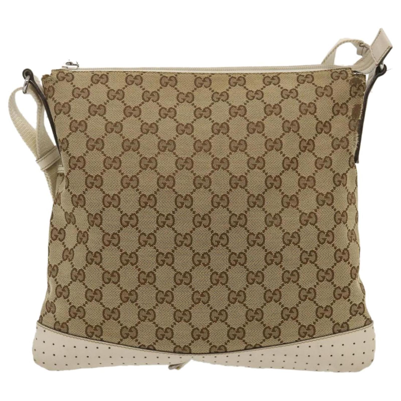 Gucci Shoulder Bag Beige Cloth ref.566570 Joli Closet