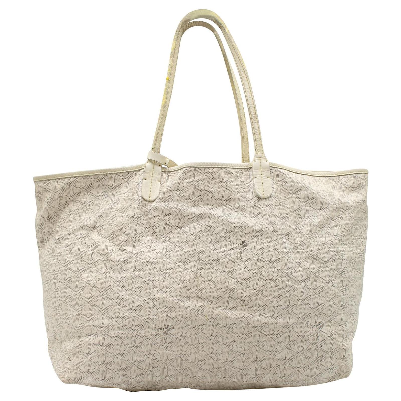 Goyard Coated Canvas Ivory Tote White Cream Cloth ref.567721 - Joli Closet