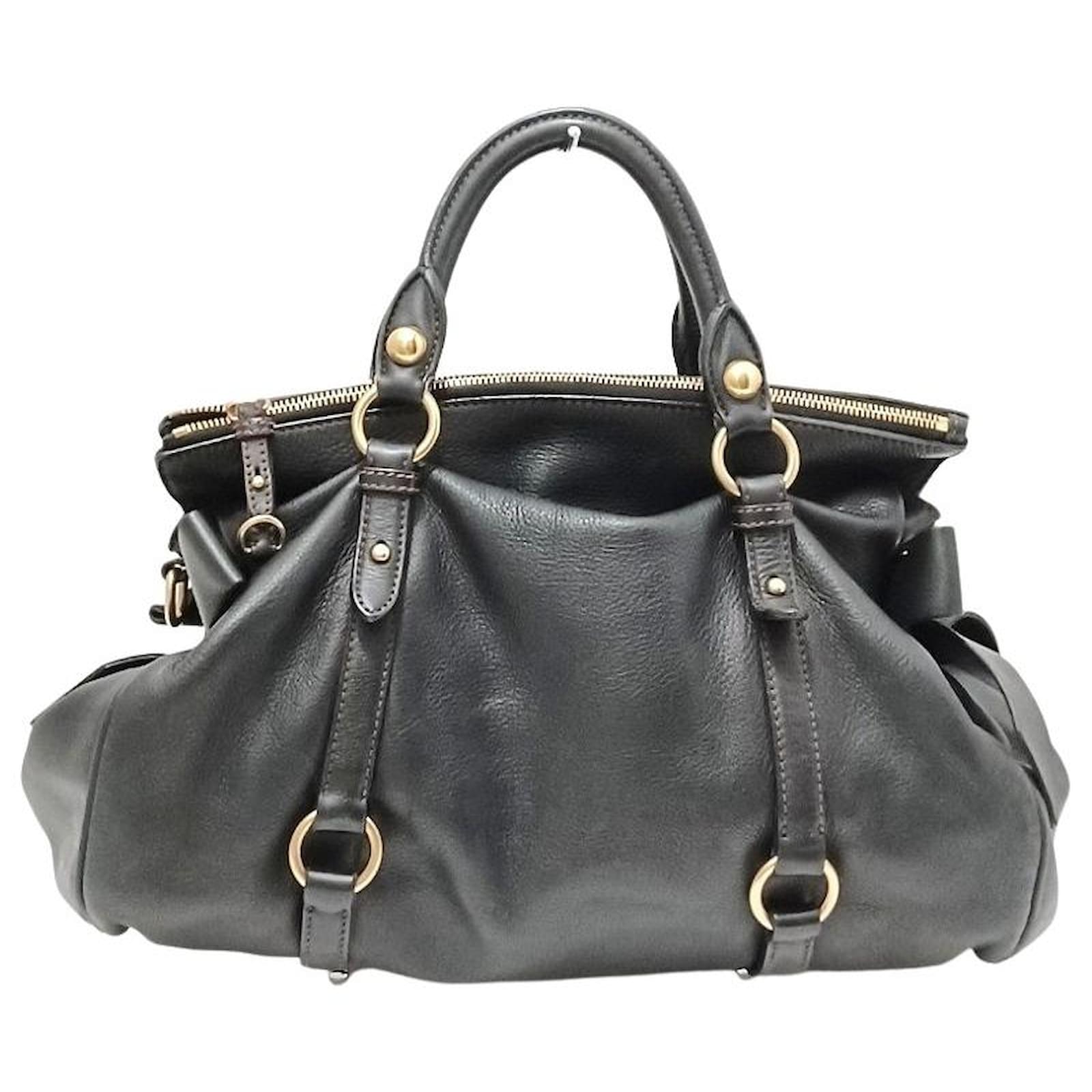 Miu Miu Handbag Black Leather ref.568027 - Joli Closet