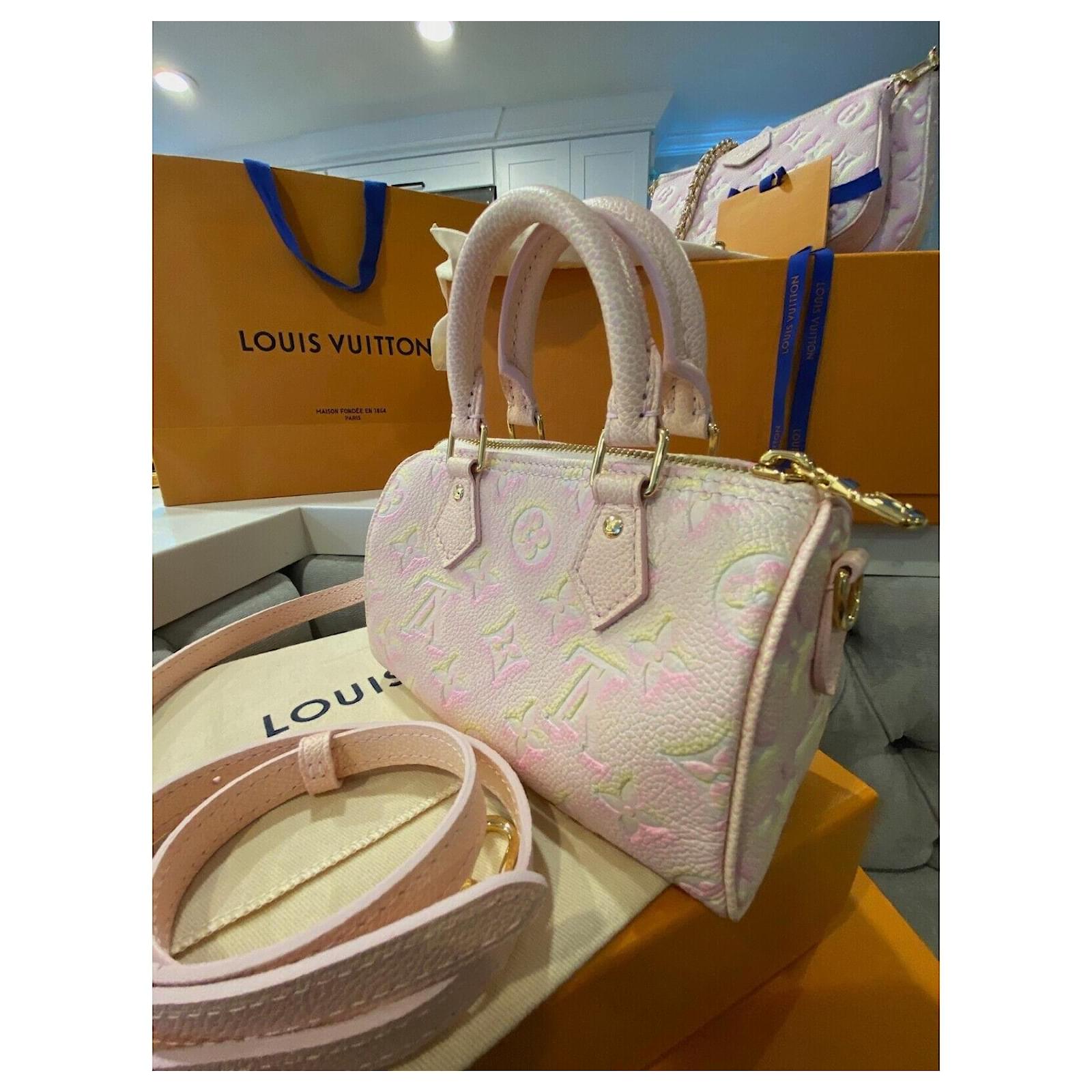 Louis Vuitton Multi pochette Pink Yellow Leather ref.568259 - Joli Closet