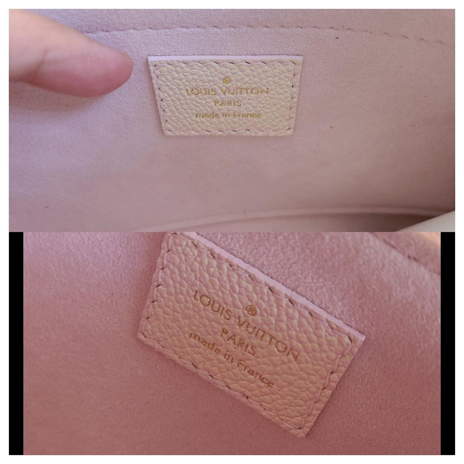 Louis Vuitton Multi pochette Pink Yellow Leather ref.568259 - Joli