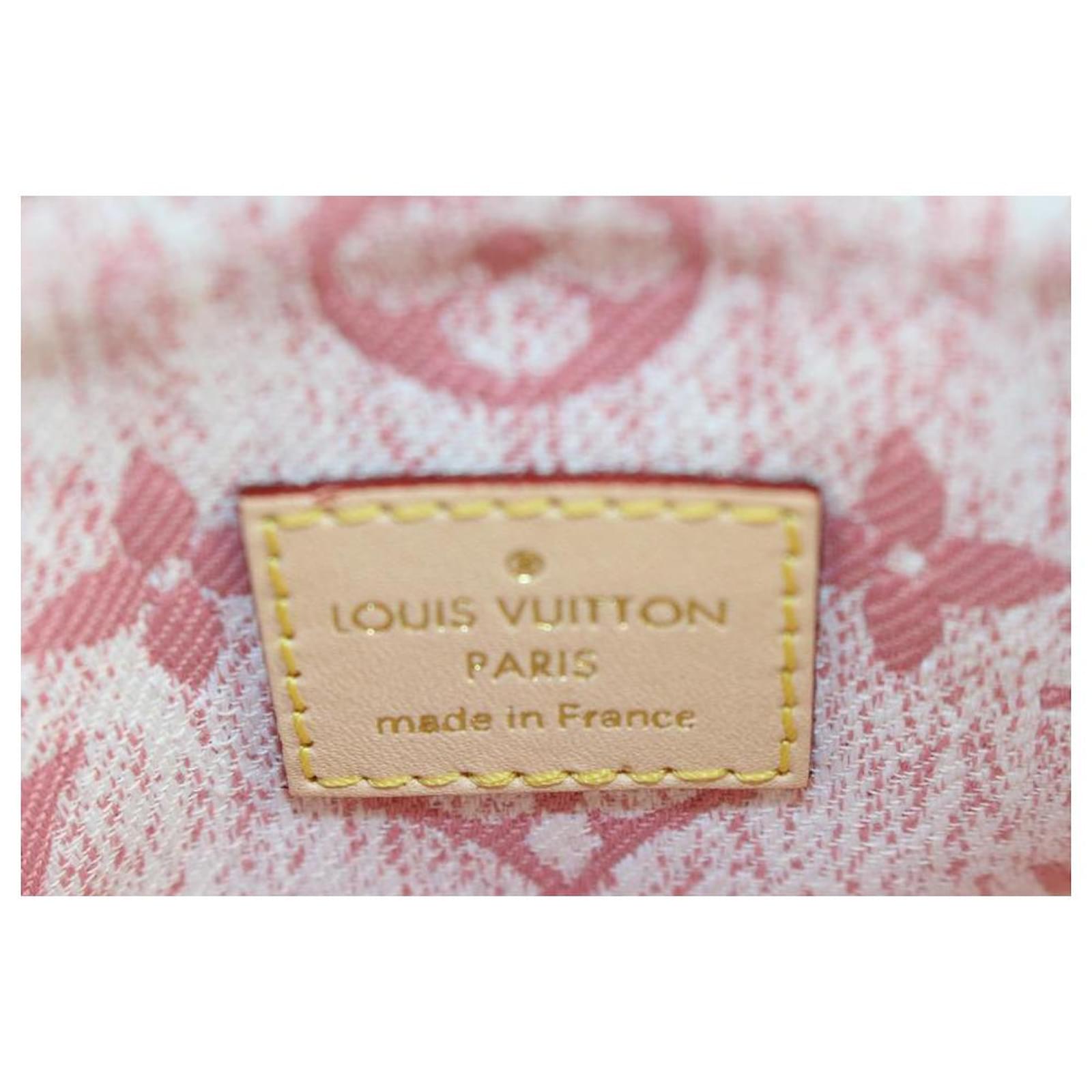 Louis Vuitton Limited Pink Rose Monogram Denim Mini Speedy Nano Bandouliere  Leather ref.568302 - Joli Closet