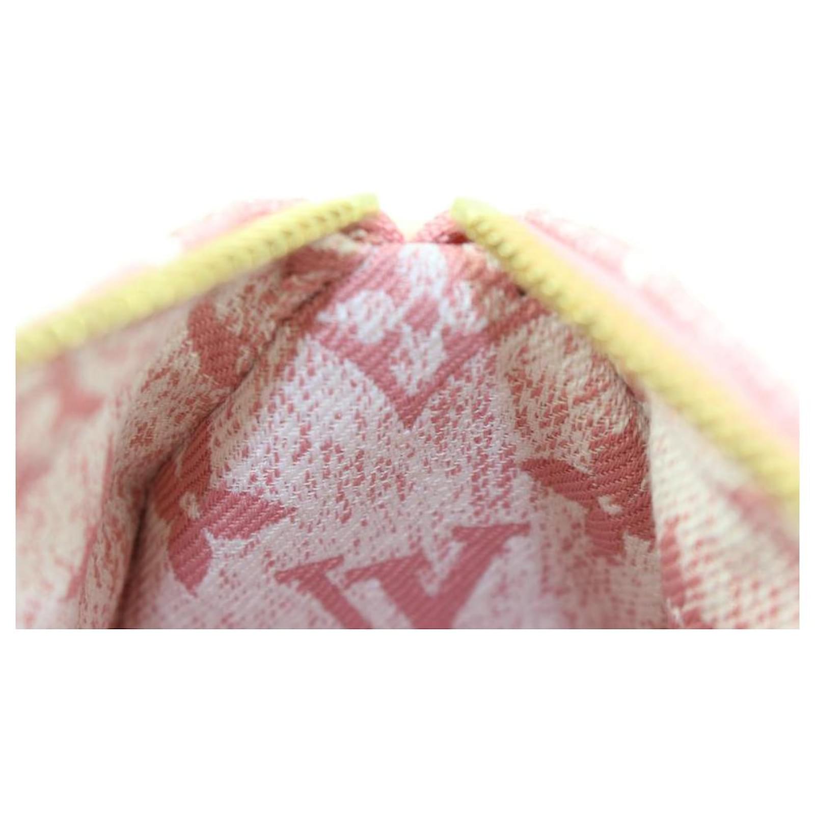 Louis Vuitton Limited Pink Rose Monogram Denim Mini Speedy Nano Bandouliere  Leather ref.568302 - Joli Closet