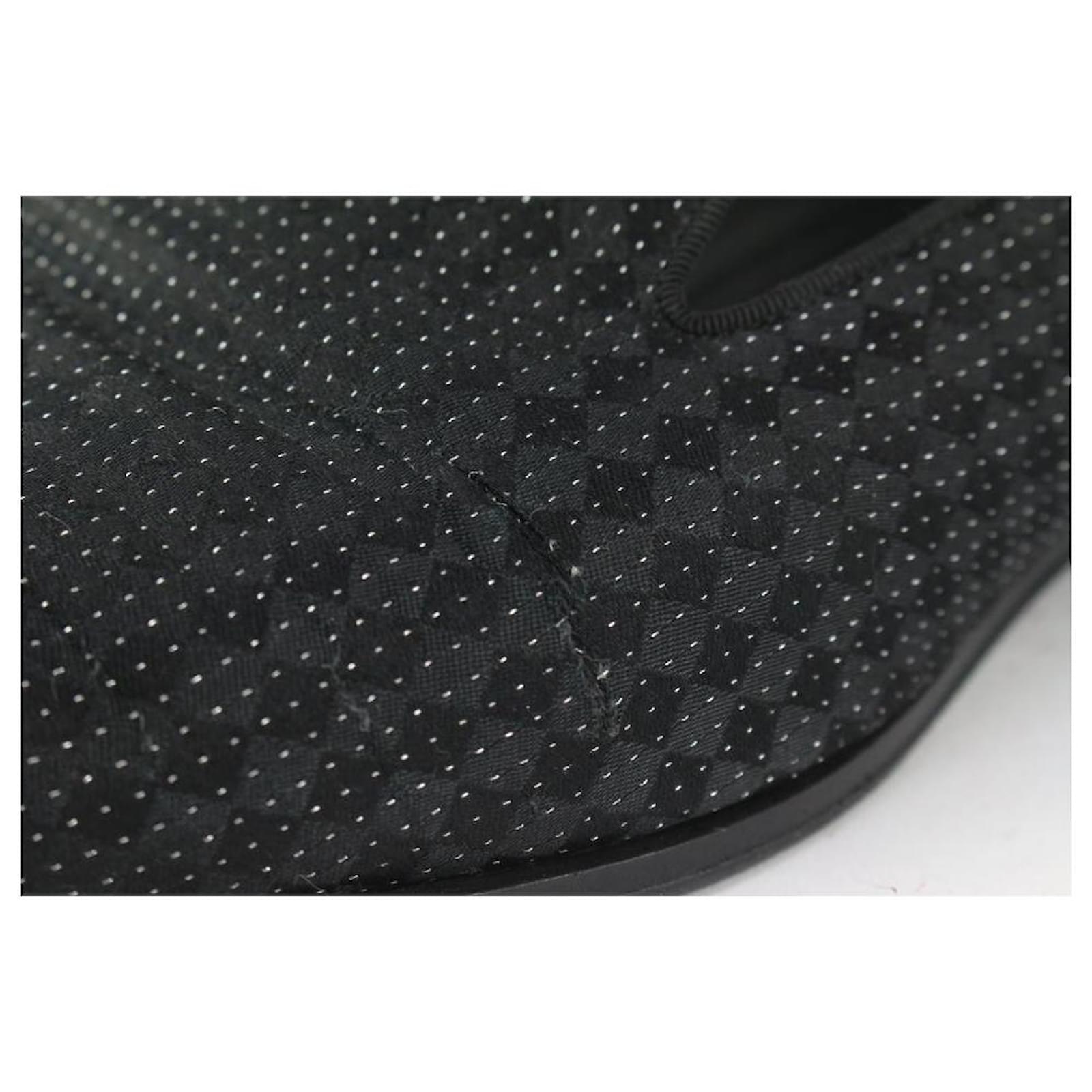 Louis Vuitton Mens US 9 Black Damier Sparkle Slip On Loafer Dress