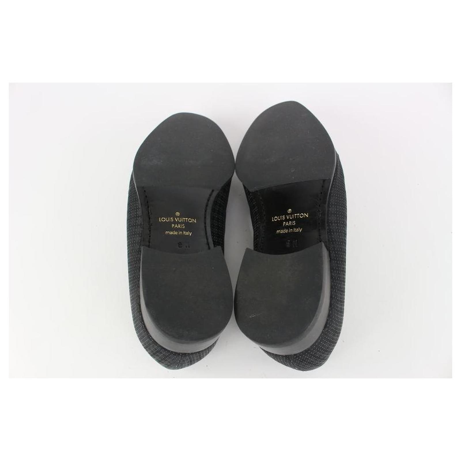 Louis Vuitton Mens US 9 Black Damier Sparkle Slip On Loafer Dress Shoe –  Bagriculture