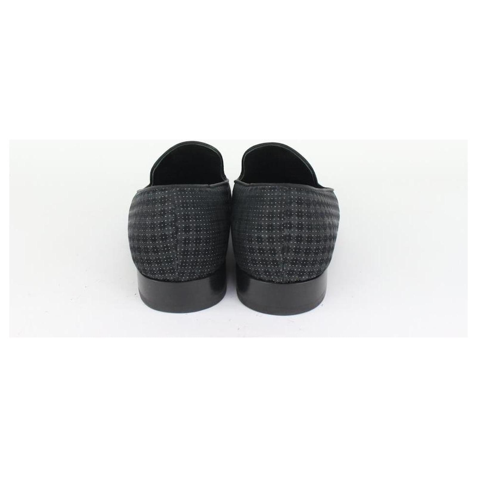 Louis Vuitton MENS US 9 Black Damier Sparkle Slip On Loafer Dress Shoe  1LV3l17 ref.568305 - Joli Closet