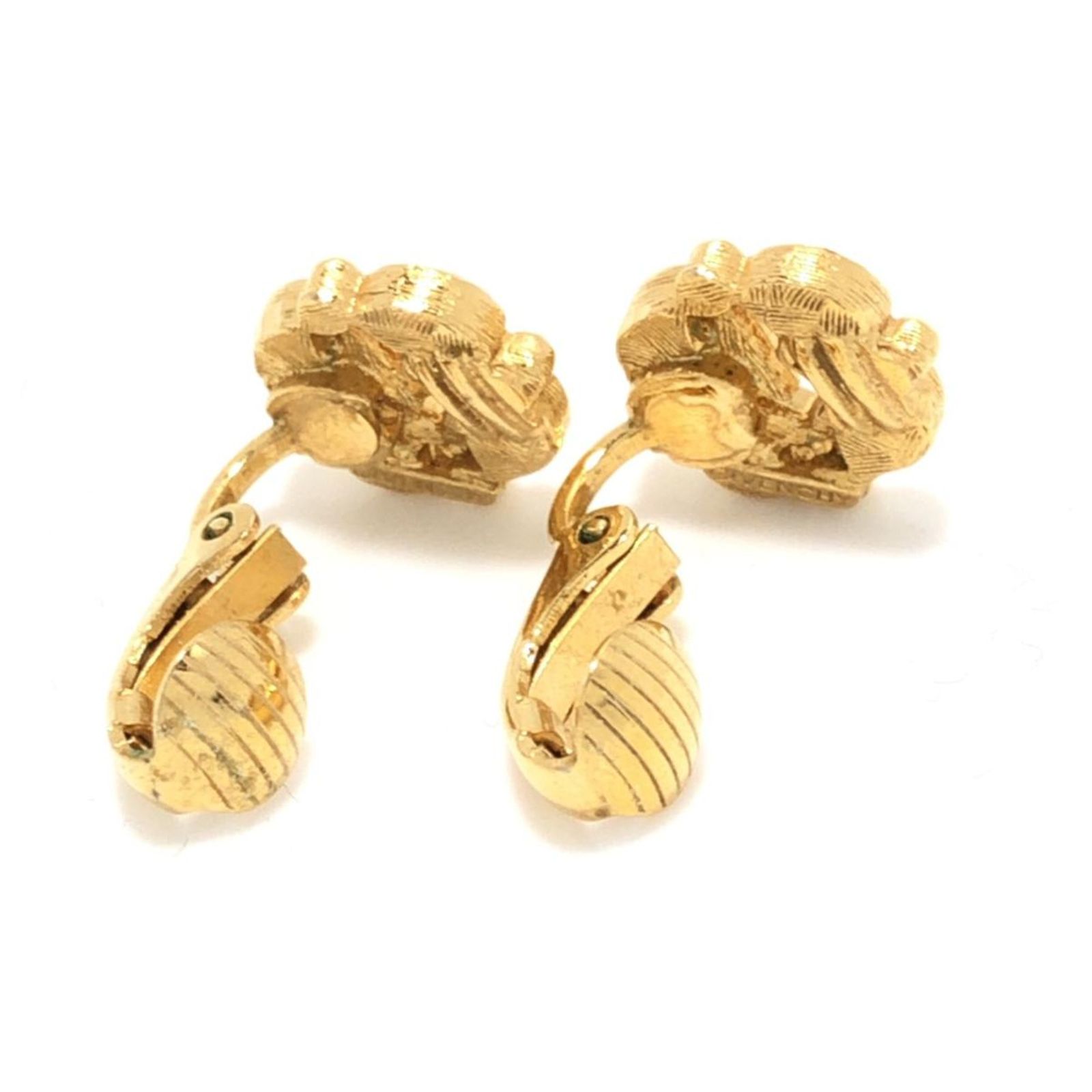 Boucles D'oreilles Clips Amarige Gyvenchi Dorées Vintage (1991) - Environ 4 Cm, Occasion