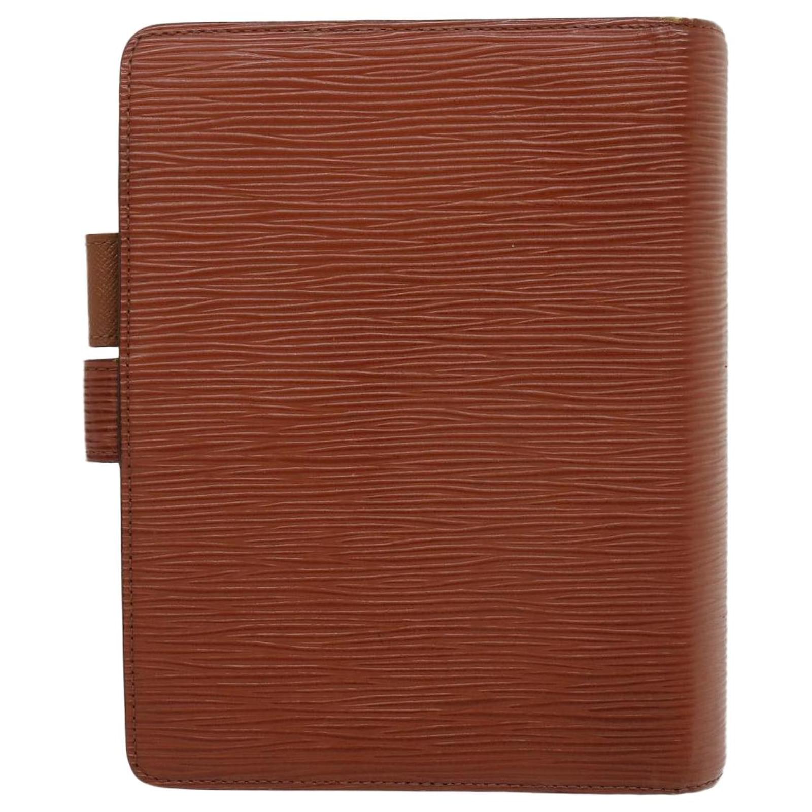 Louis Vuitton LV medium agenda cover Brown Leather ref.387166 - Joli Closet