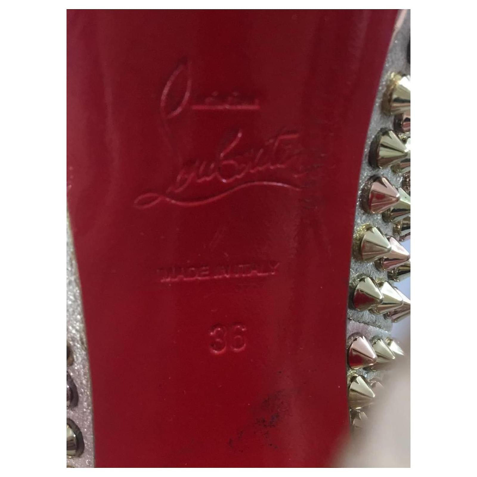 Christian Louboutin Spike studs / high heel pumps / 36 / BEG Beige  ref.568961 - Joli Closet