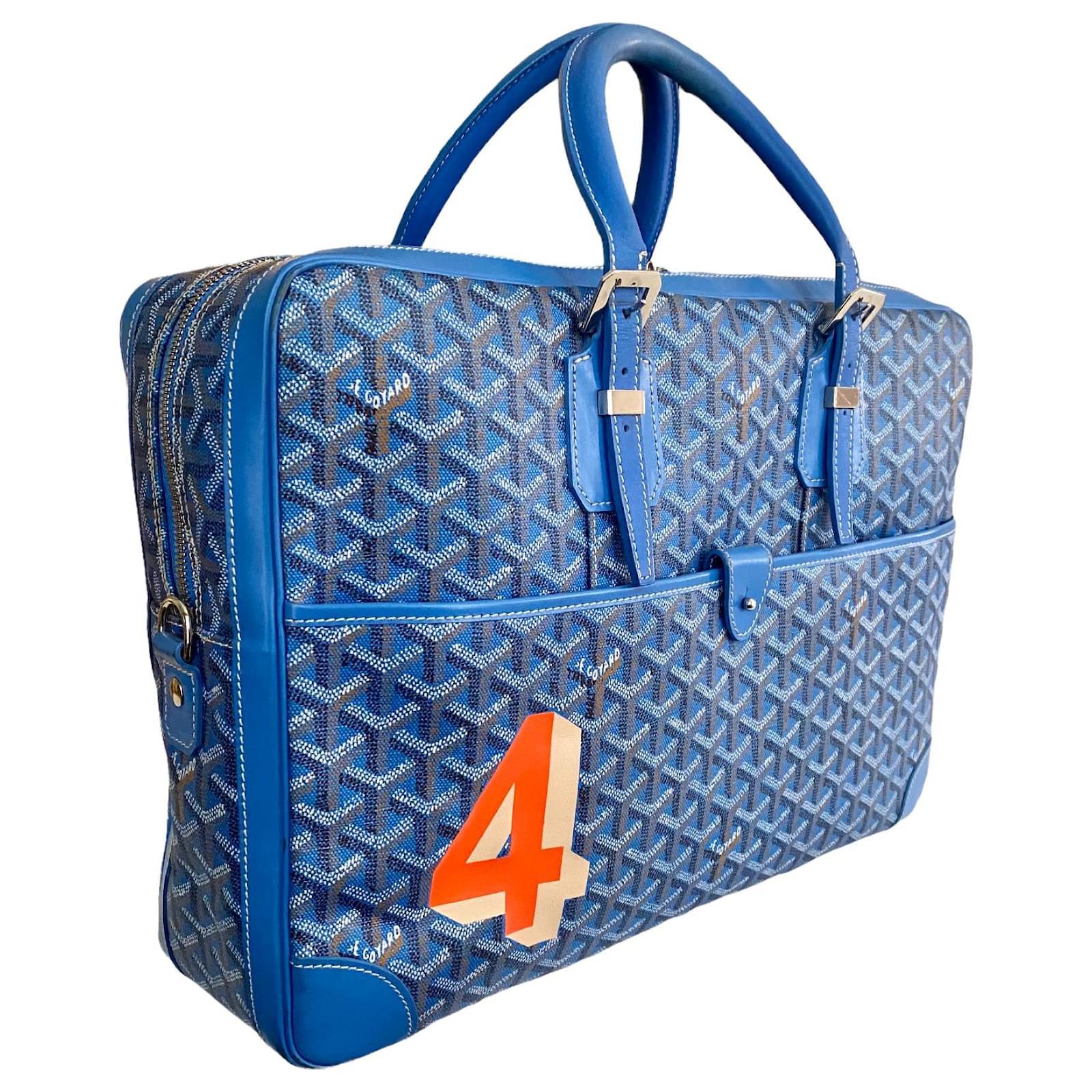 Goyard Goyardine Ambassade MM - Blue Briefcases, Bags - GOY22806